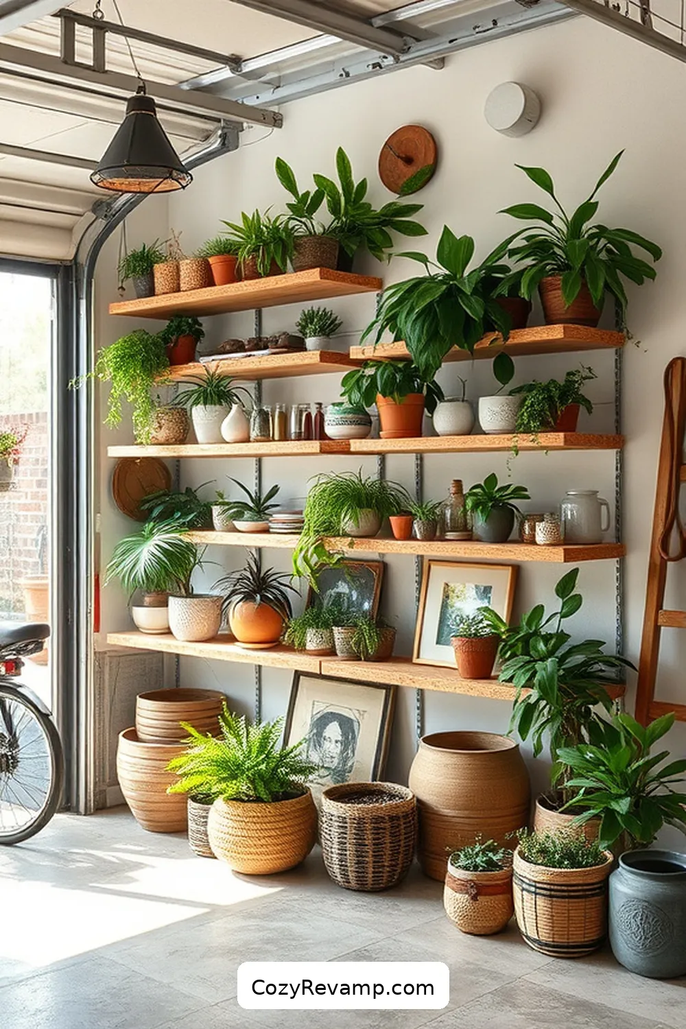 Cork Shelves for Storage and Display for 18 Creative Ways to Style a Bohemian Garage With Cork Material