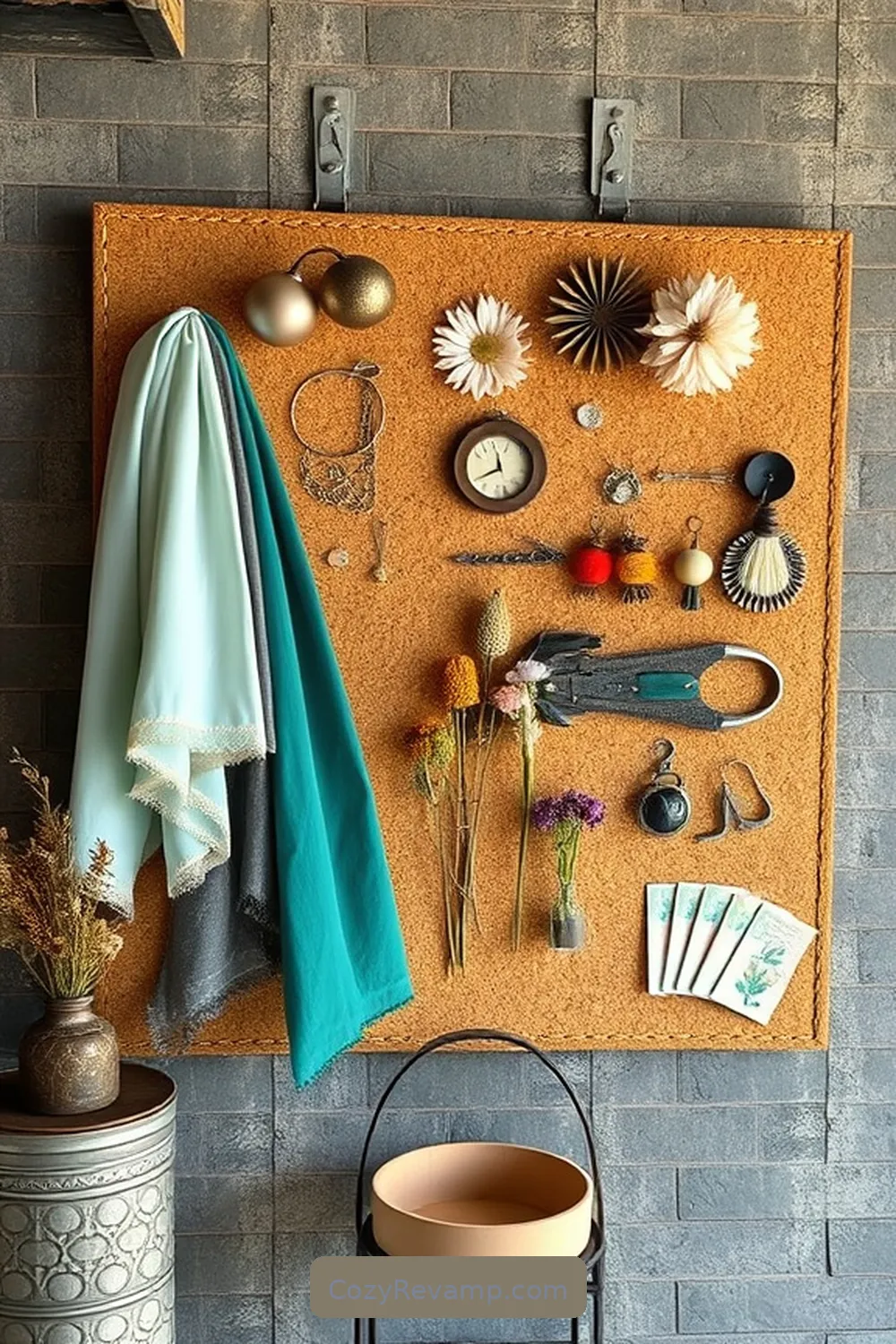 DIY Cork Bulletin Board for Inspiration for 18 Creative Ways to Style a Bohemian Garage With Cork Material