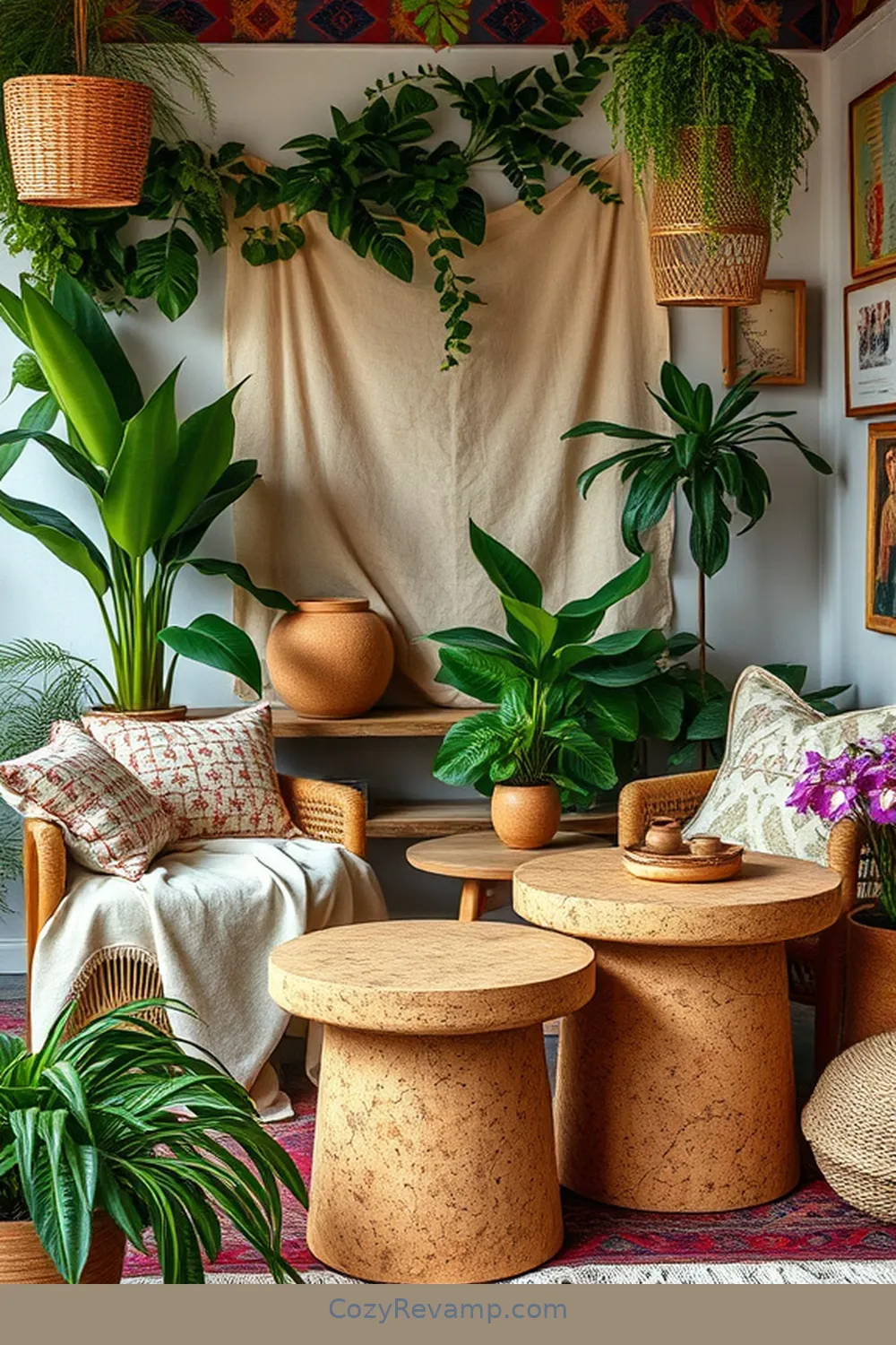 Unique Cork Furniture Pieces for 18 Creative Ways to Style a Bohemian Garage With Cork Material