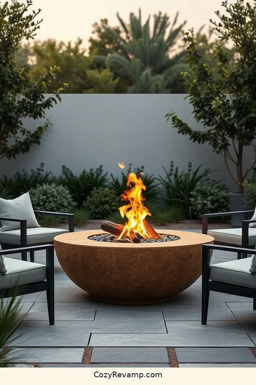 Cork Fire Pit for Cozy Evenings for 18 Essential Elements for a Minimalist Outdoor Patio With Cork Material