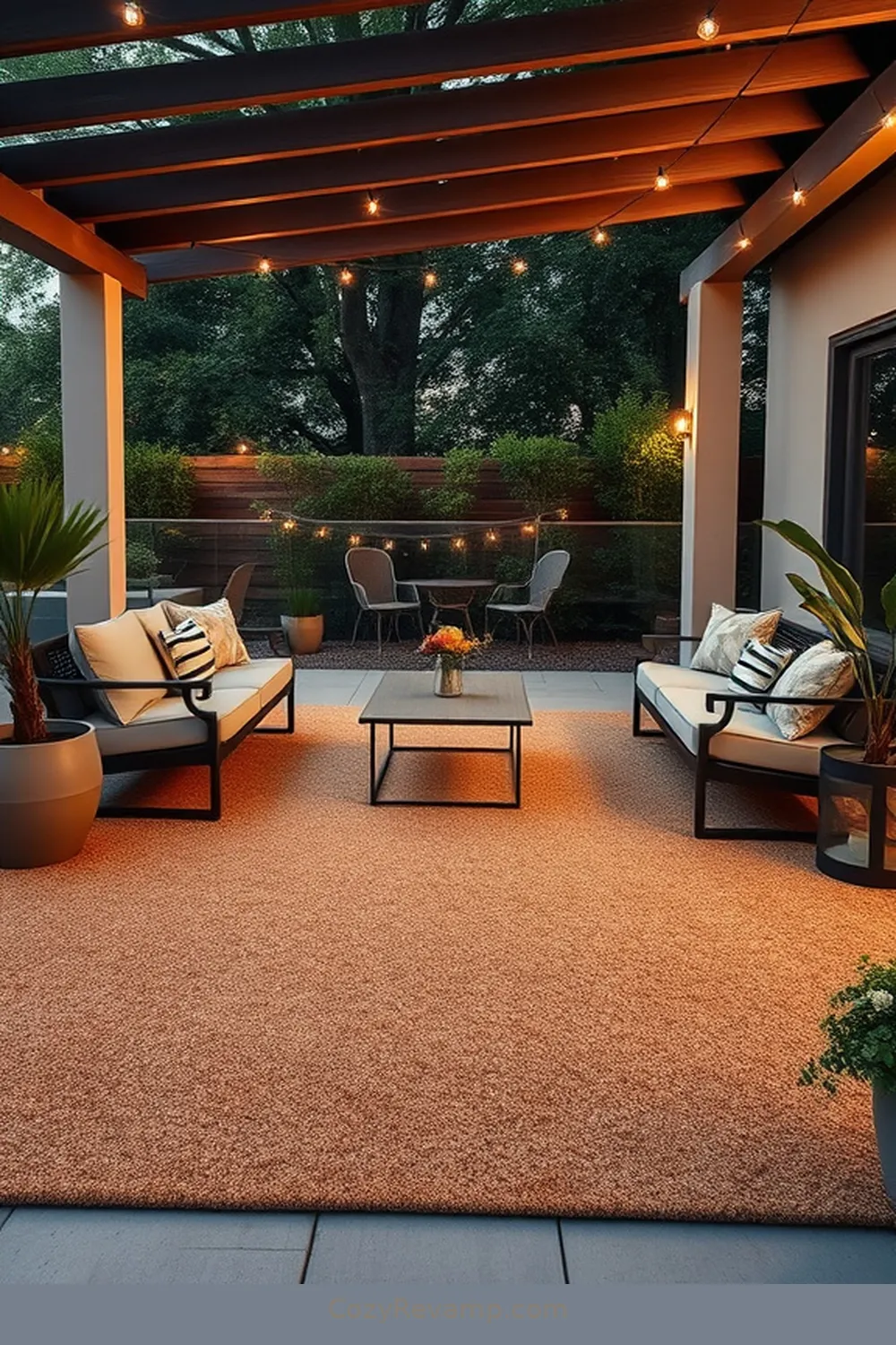 Cork Rugs to Define Spaces for 18 Essential Elements for a Minimalist Outdoor Patio With Cork Material