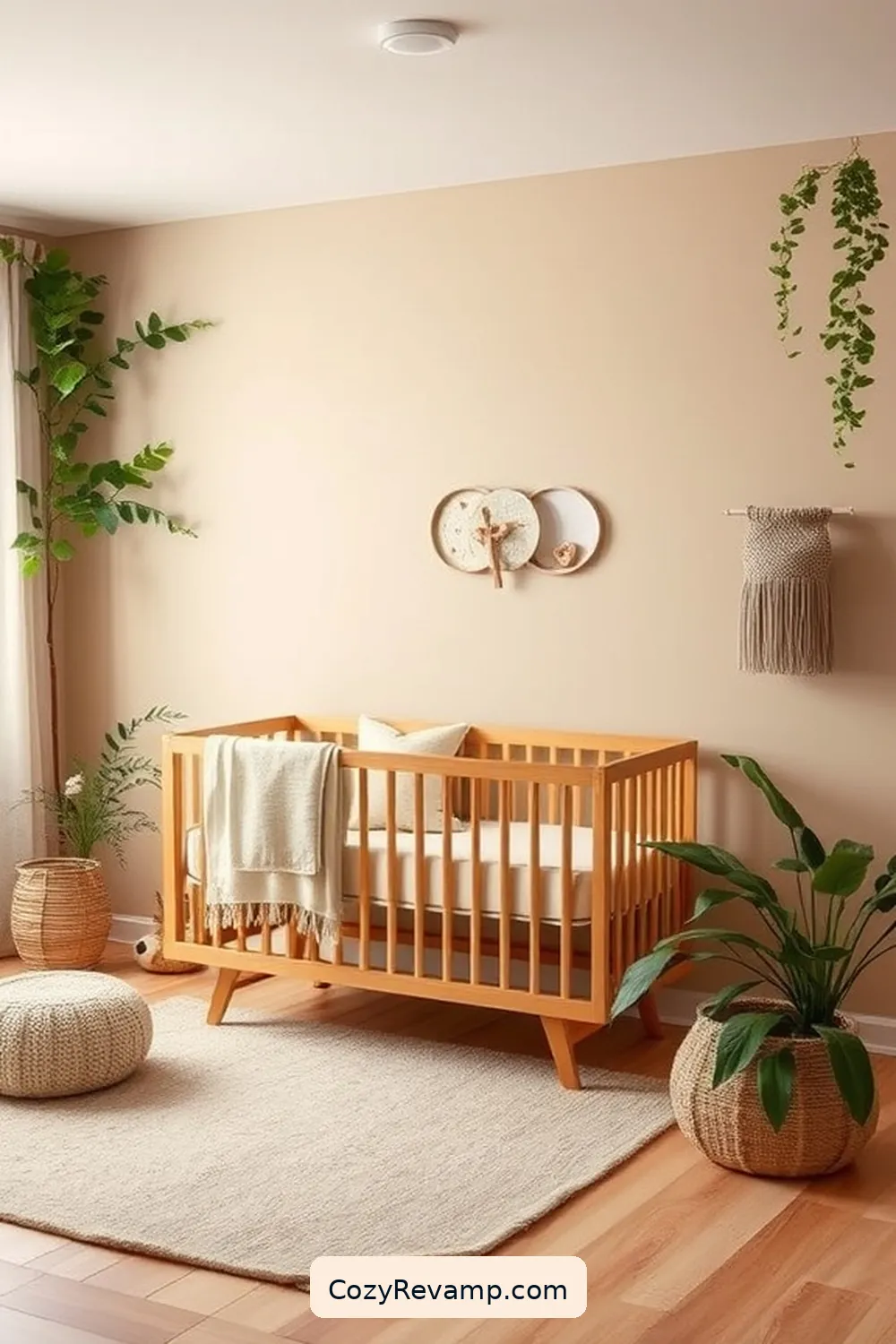 18 Essential Elements of Rustic Nursery Design With Organic Cotton Materials 9 Eco-Friendly Wall Paint for 18 Essential Elements of Rustic Nursery Design With Organic Cotton Materials