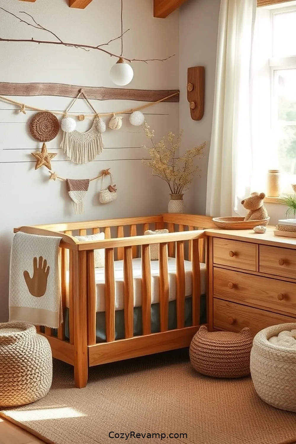 18 Essential Elements of Rustic Nursery Design With Organic Cotton Materials 6 Handcrafted Furniture for 18 Essential Elements of Rustic Nursery Design With Organic Cotton Materials