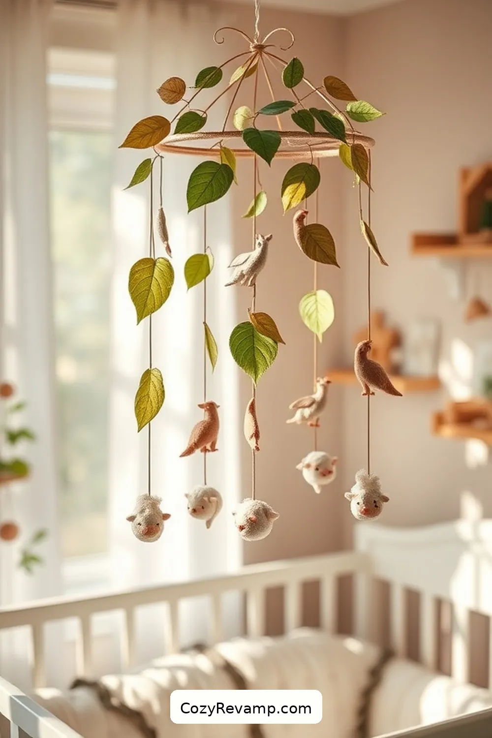 18 Essential Elements of Rustic Nursery Design With Organic Cotton Materials 18 Nature-Themed Mobile for 18 Essential Elements of Rustic Nursery Design With Organic Cotton Materials