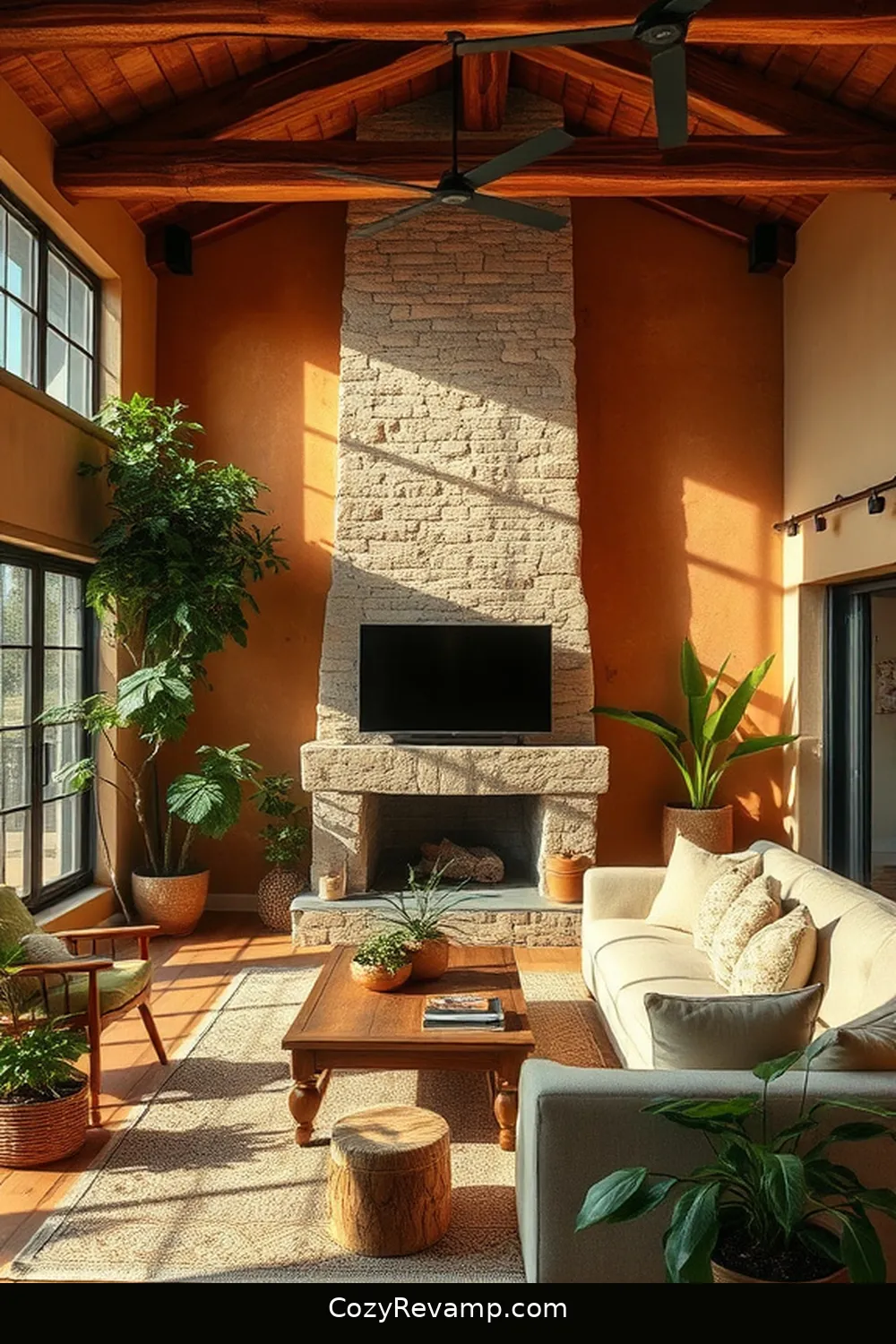 18 Essential Materials for Rustic Living Rooms With Solar-Powered Lights 19 Eco-Friendly Paint for 18 Essential Materials for Rustic Living Rooms With Solar-Powered Lights