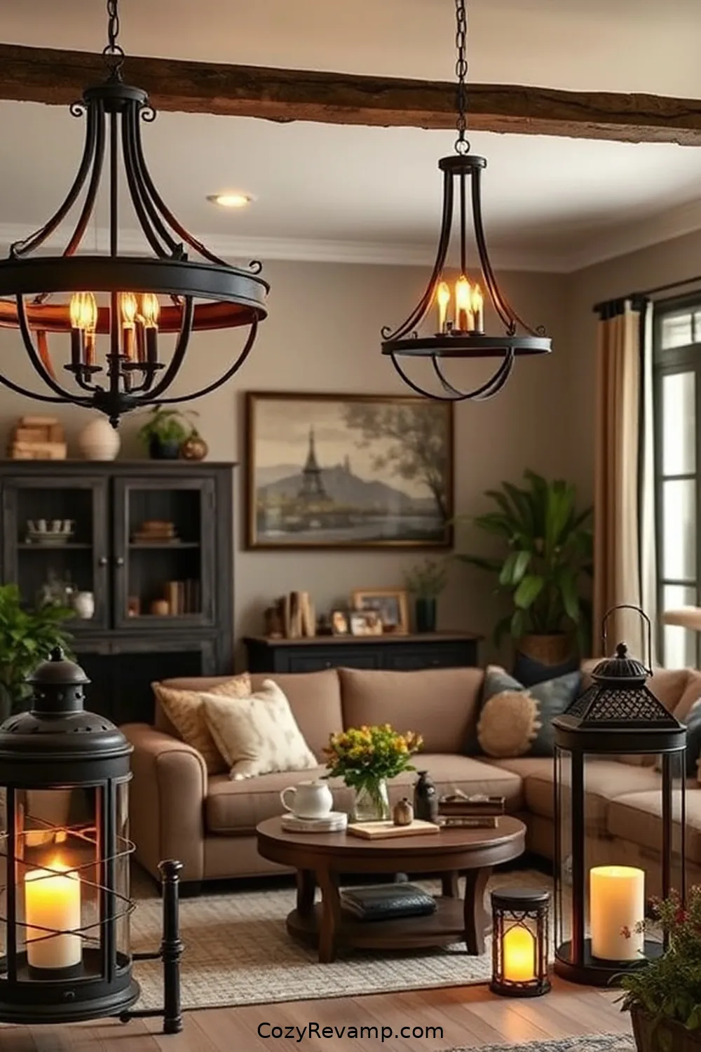 18 Essential Materials for Rustic Living Rooms With Solar-Powered Lights 8 Metal Fixtures for 18 Essential Materials for Rustic Living Rooms With Solar-Powered Lights
