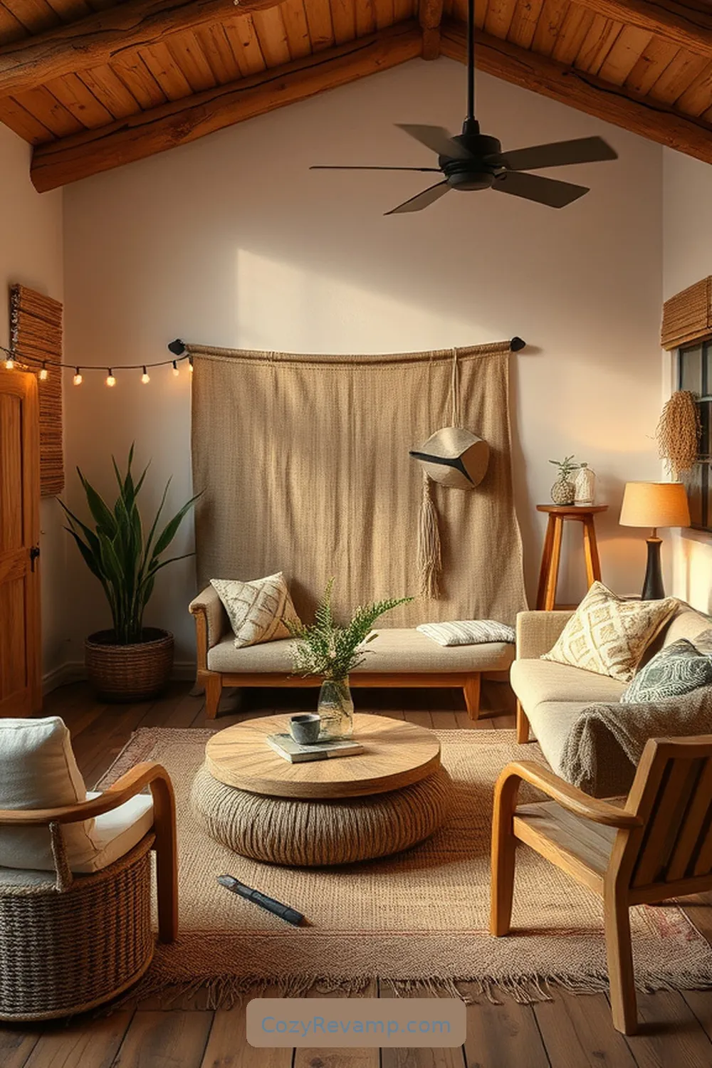 18 Essential Materials for Rustic Living Rooms With Solar-Powered Lights 14 Sisal and Hemp for 18 Essential Materials for Rustic Living Rooms With Solar-Powered Lights