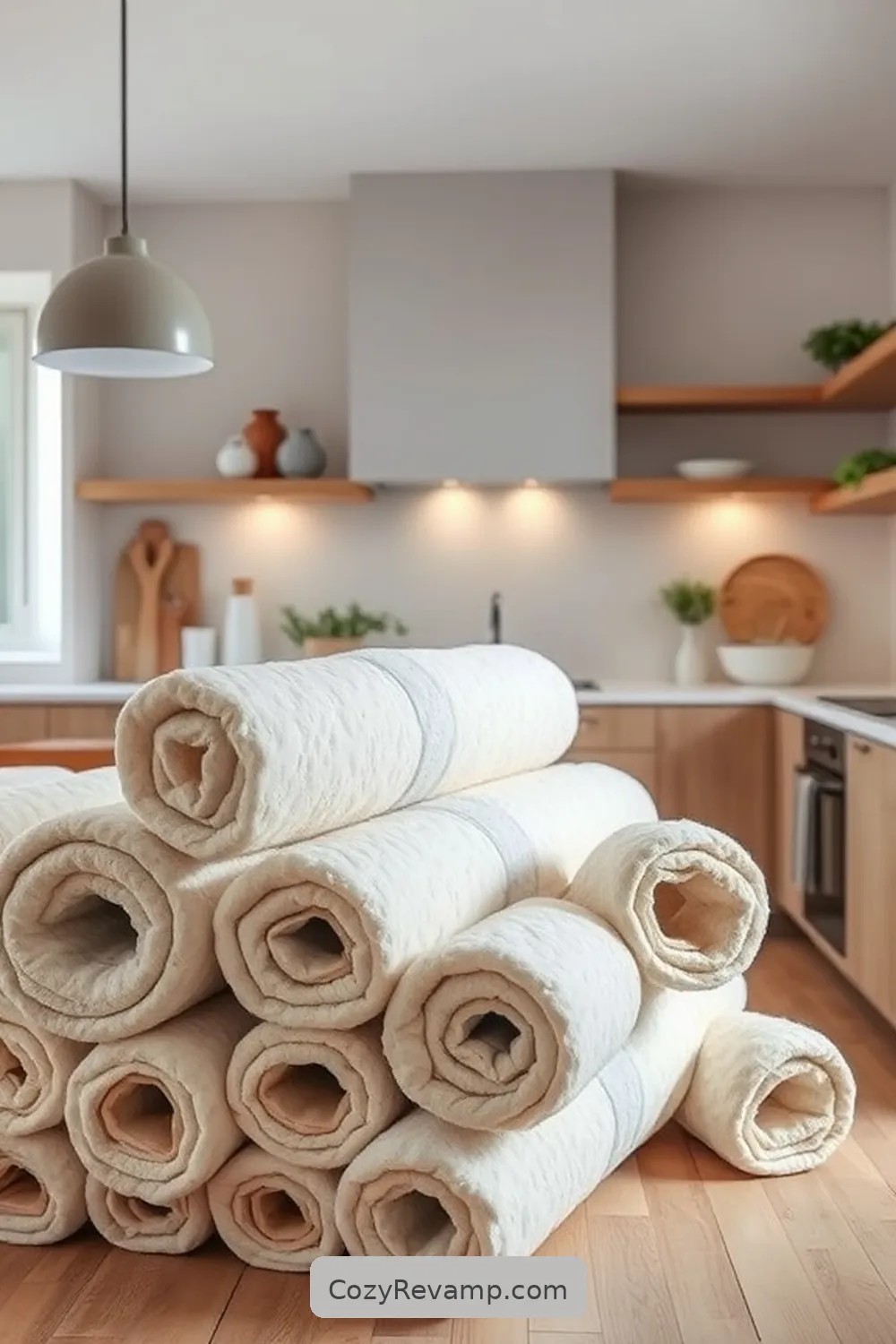 Wool Insulation for 18 Essential Materials for a Minimalist Kitchen With Natural Fibers