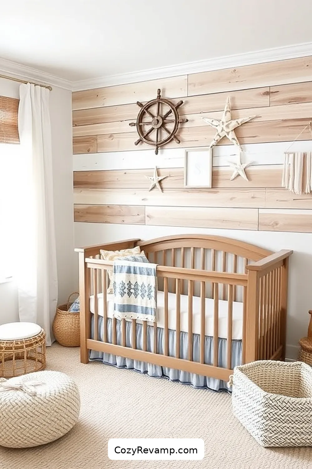 18 Essential Tips for Designing a Coastal Nursery With Recycled Wood Material 5 Incorporate Nautical Themes for 18 Essential Tips for Designing a Coastal Nursery With Recycled Wood Material