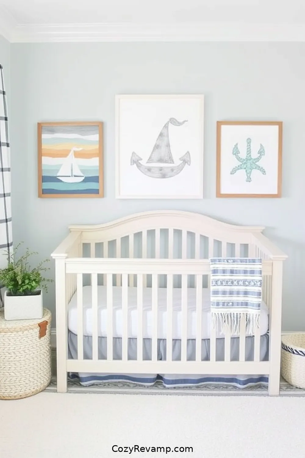 18 Essential Tips for Designing a Coastal Nursery With Recycled Wood Material 11 Incorporate Ocean-Inspired Artwork for 18 Essential Tips for Designing a Coastal Nursery With Recycled Wood Material