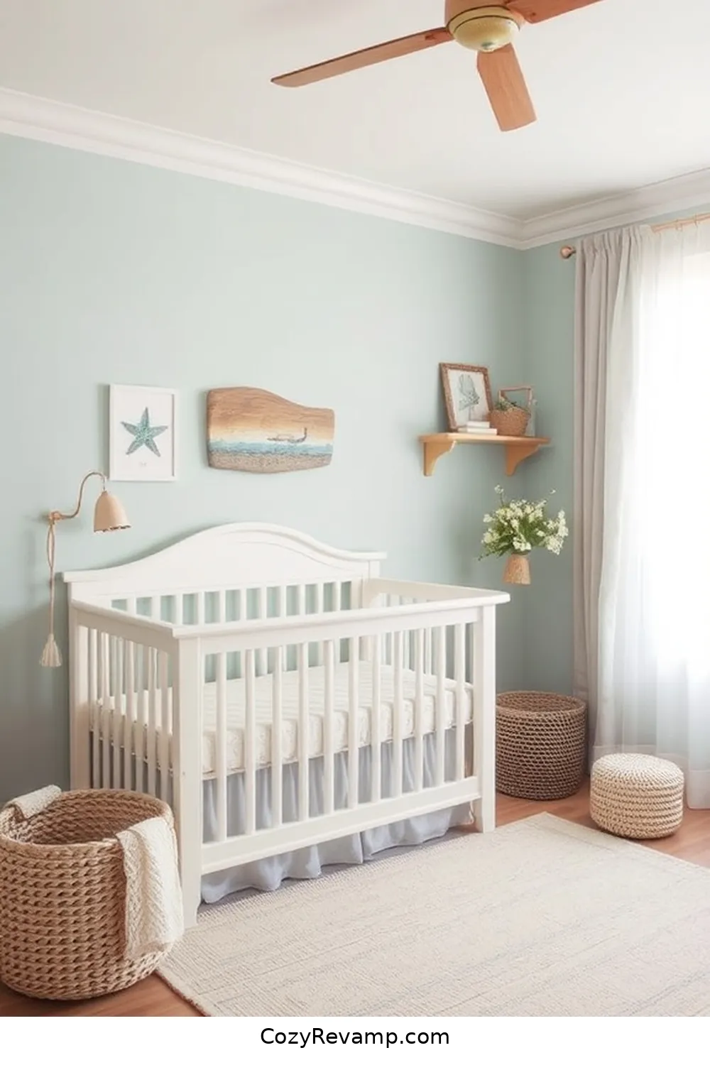 18 Essential Tips for Designing a Coastal Nursery With Recycled Wood Material 4 Opt for a Soft Color Palette for 18 Essential Tips for Designing a Coastal Nursery With Recycled Wood Material