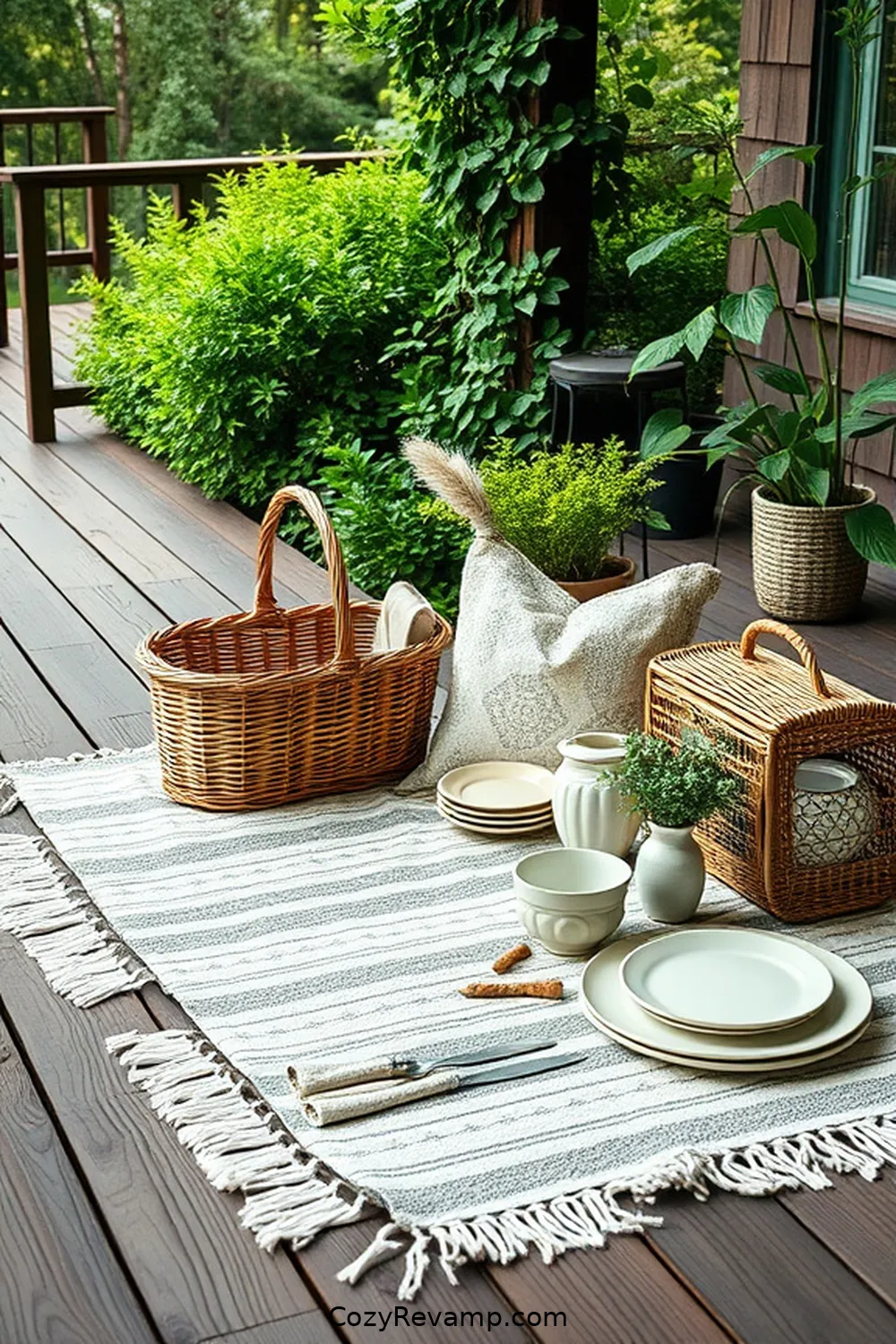 Eco-friendly Picnic Blankets for 18 Essentials for Rustic Outdoor Patios With Organic Cotton Accents