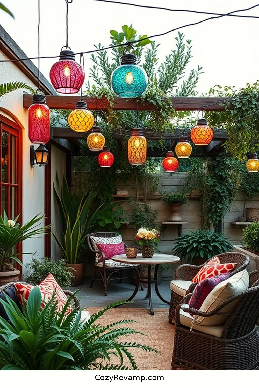 Recycled Glass Lanterns for 18 Essentials for Rustic Outdoor Patios With Organic Cotton Accents