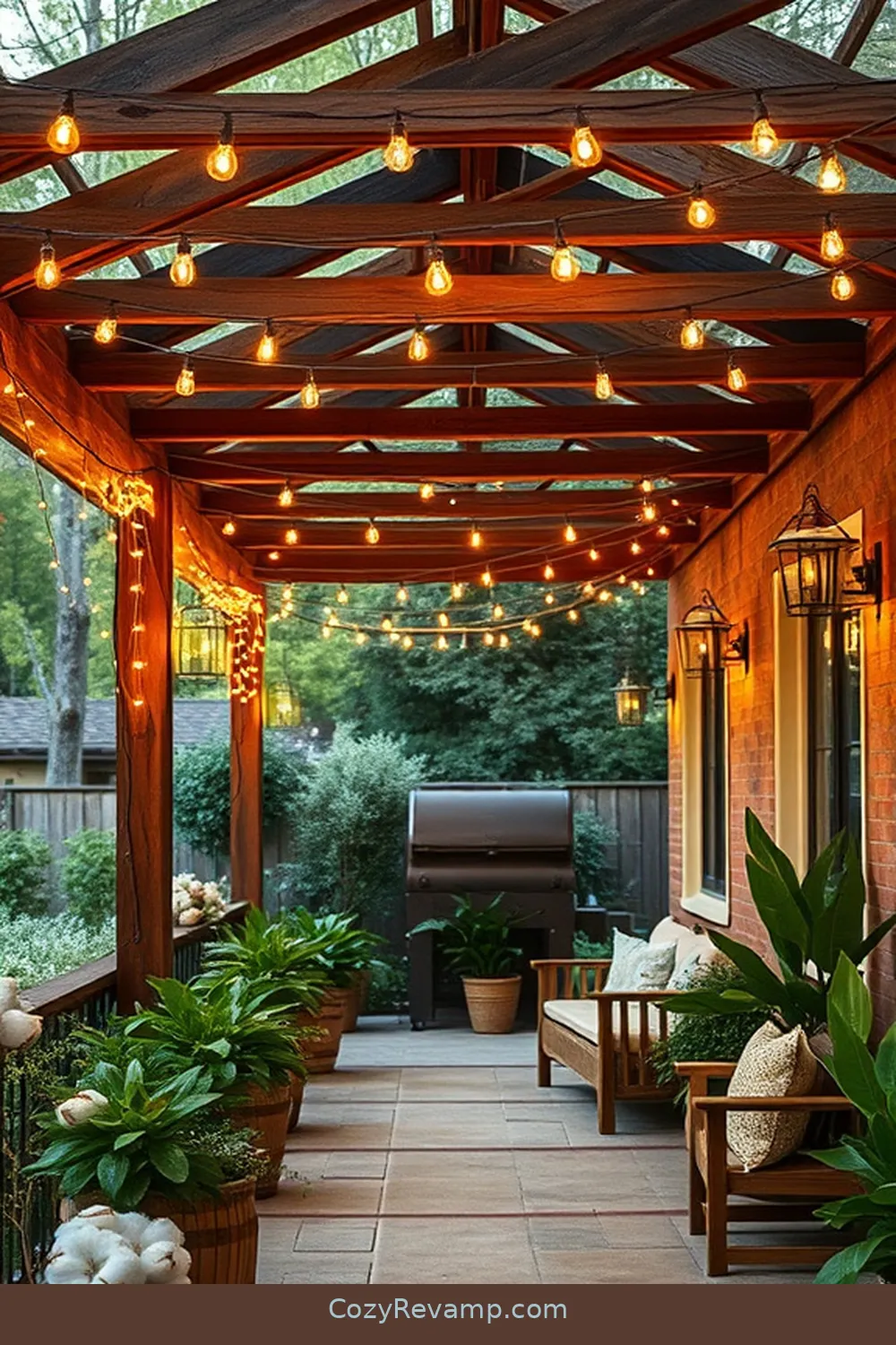 Rustic String Lights for 18 Essentials for Rustic Outdoor Patios With Organic Cotton Accents