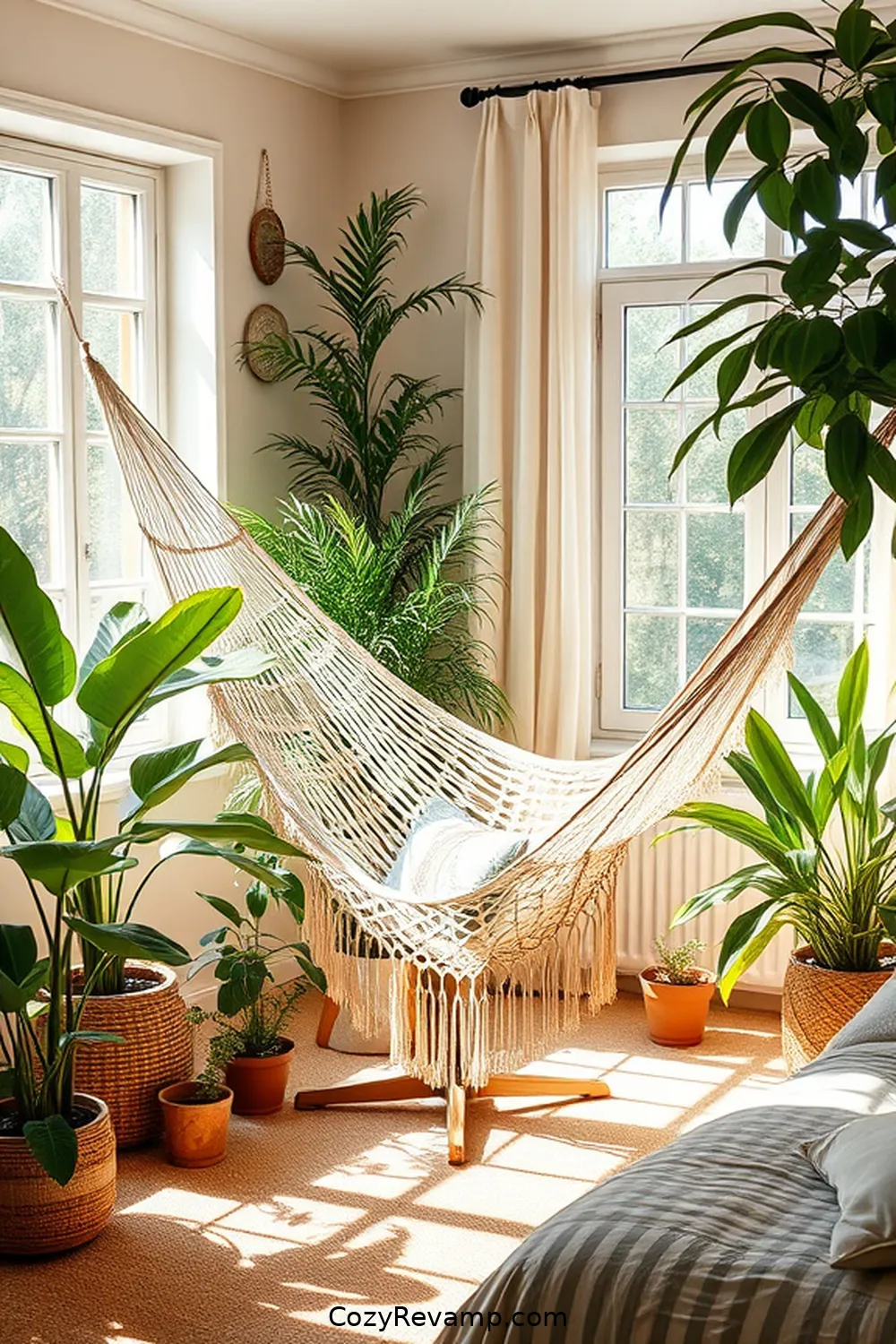 18 Essentials for a Bohemian Bedroom With Organic Cotton Material 15 Natural Fiber Organic Cotton Hammocks for 18 Essentials for a Bohemian Bedroom With Organic Cotton Material