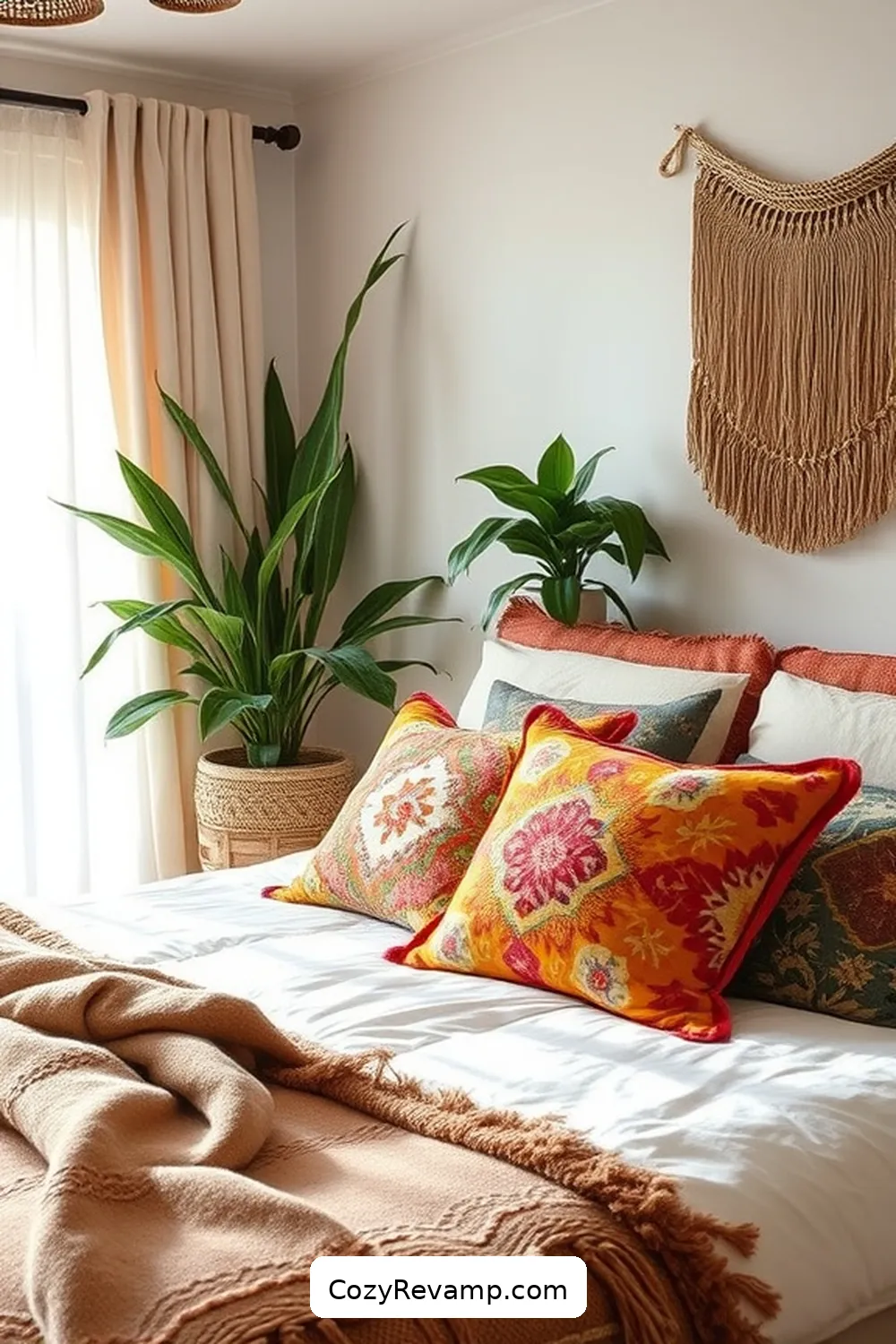 18 Essentials for a Bohemian Bedroom With Organic Cotton Material 19 Organic Cotton Accent Pillows for 18 Essentials for a Bohemian Bedroom With Organic Cotton Material