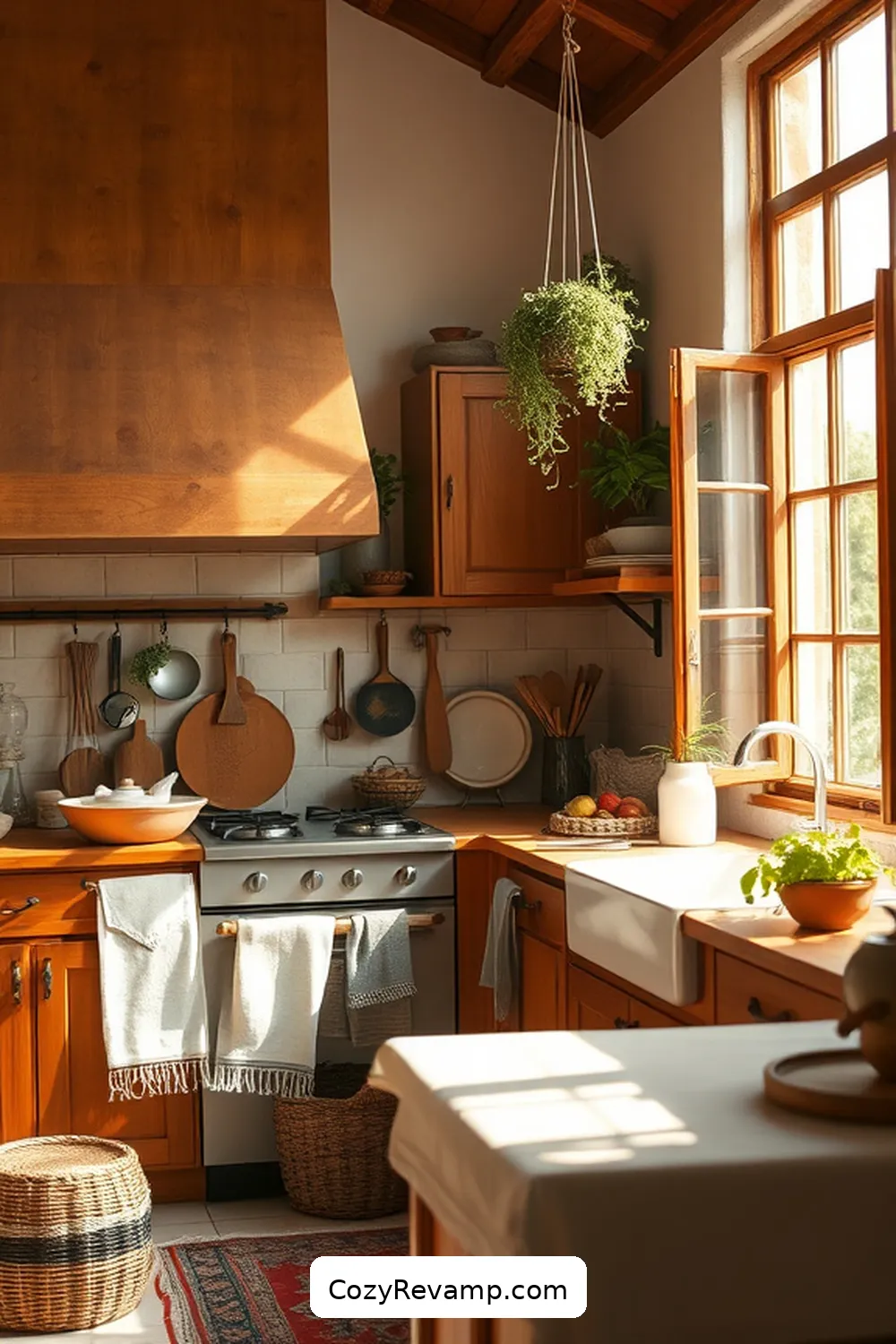 18 Essentials for a Bohemian Kitchen With Organic Cotton Material 10 Incorporate Natural Wood Elements for 18 Essentials for a Bohemian Kitchen With Organic Cotton Material