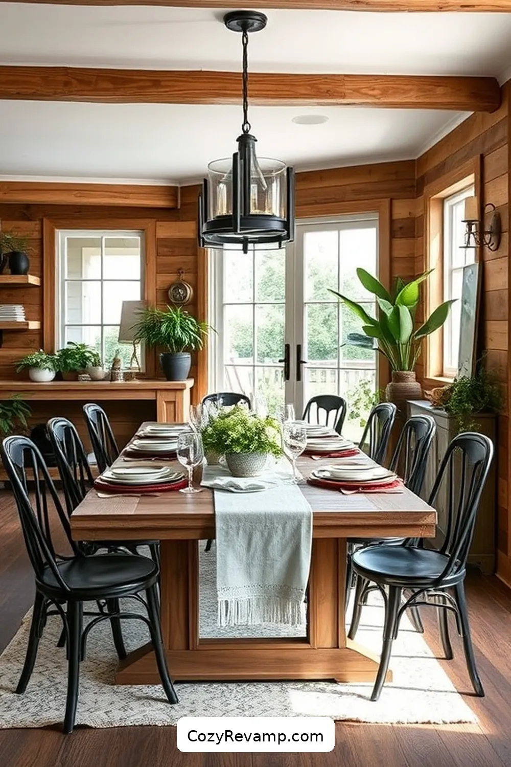18 Inspiring Ideas for a Modern Farmhouse Dining Room Featuring Reclaimed Materials 9 A Mix of Old and New: Modern Farmhouse Accessories for 18 Inspiring Ideas for a Modern Farmhouse Dining Room Featuring Reclaimed Materials