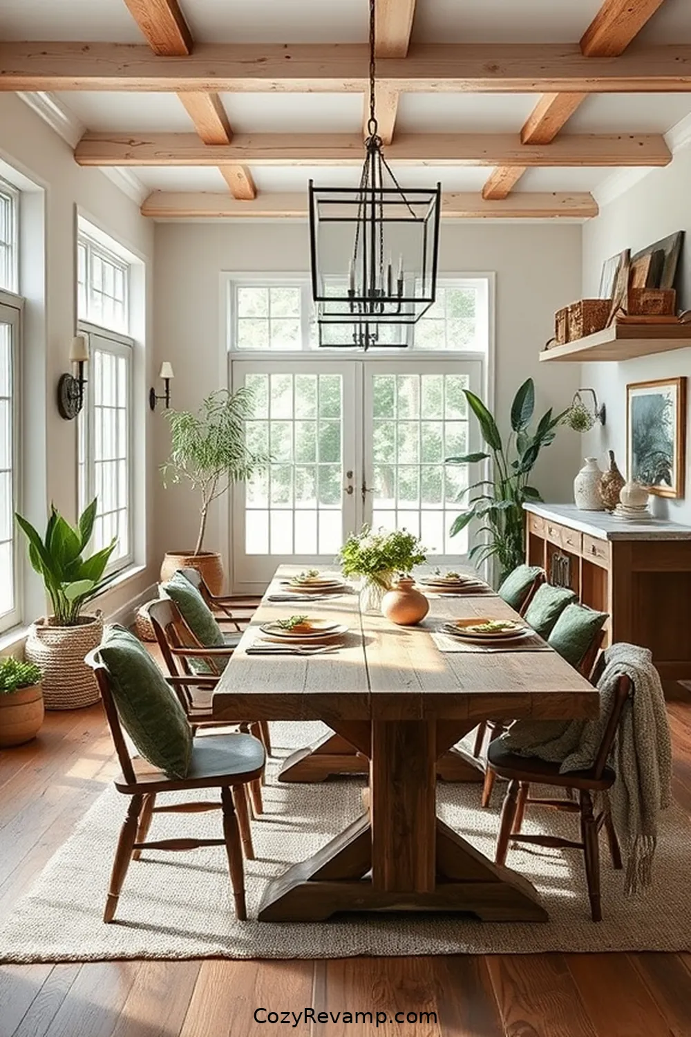 18 Inspiring Ideas for a Modern Farmhouse Dining Room Featuring Reclaimed Materials 17 Earthy Color Palettes Inspired by Nature for 18 Inspiring Ideas for a Modern Farmhouse Dining Room Featuring Reclaimed Materials