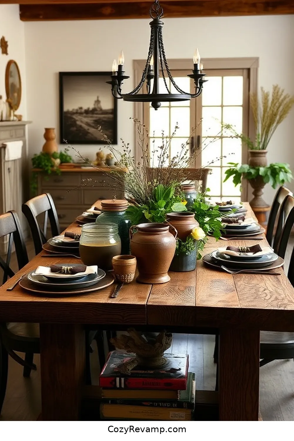 18 Inspiring Ideas for a Modern Farmhouse Dining Room Featuring Reclaimed Materials 2 Reclaimed Wood Dining Table Centerpiece for 18 Inspiring Ideas for a Modern Farmhouse Dining Room Featuring Reclaimed Materials