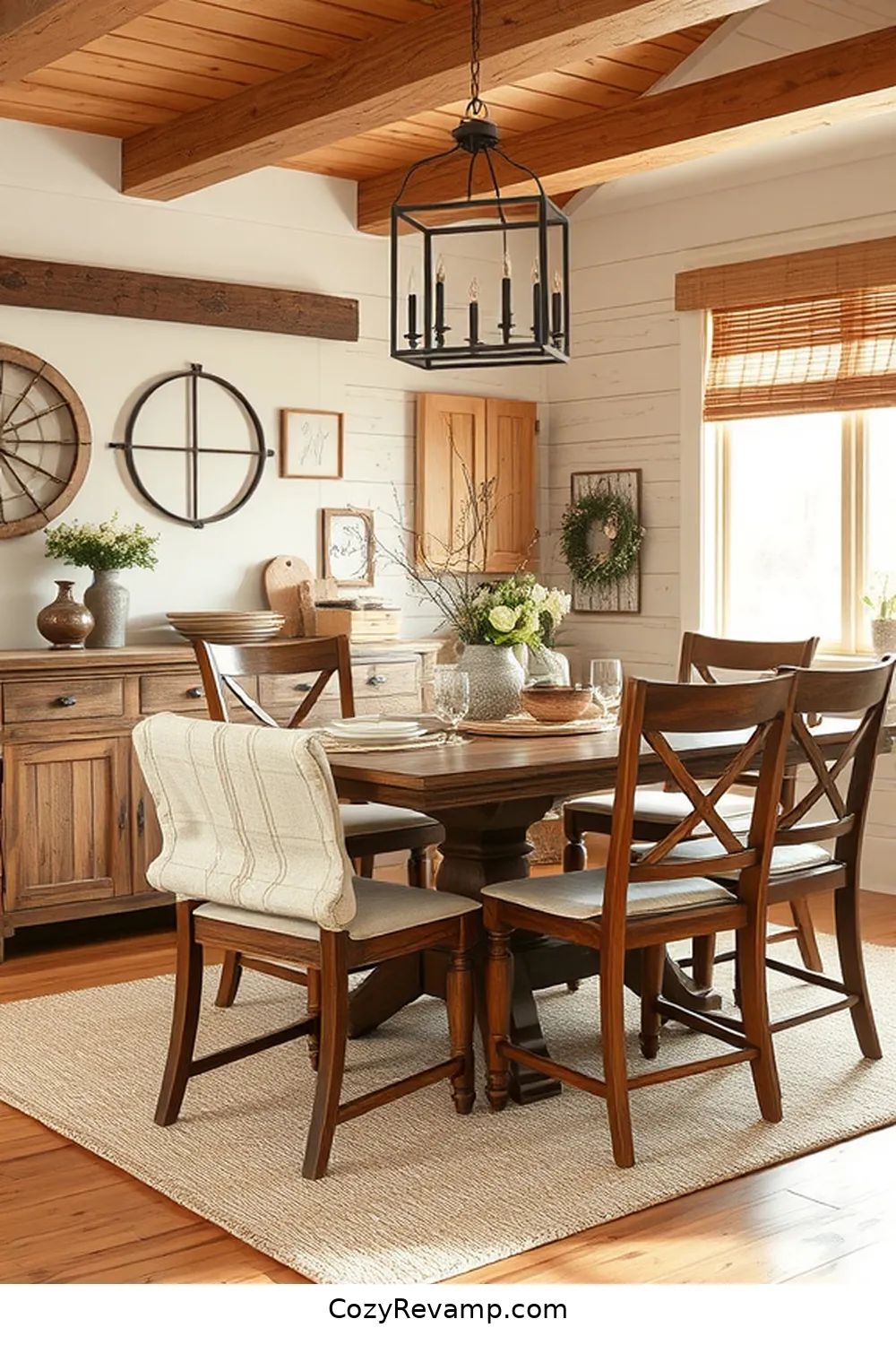 18 Inspiring Ideas for a Modern Farmhouse Dining Room Featuring Reclaimed Materials 3 Vintage Farmhouse Chairs for a Cozy Touch for 18 Inspiring Ideas for a Modern Farmhouse Dining Room Featuring Reclaimed Materials