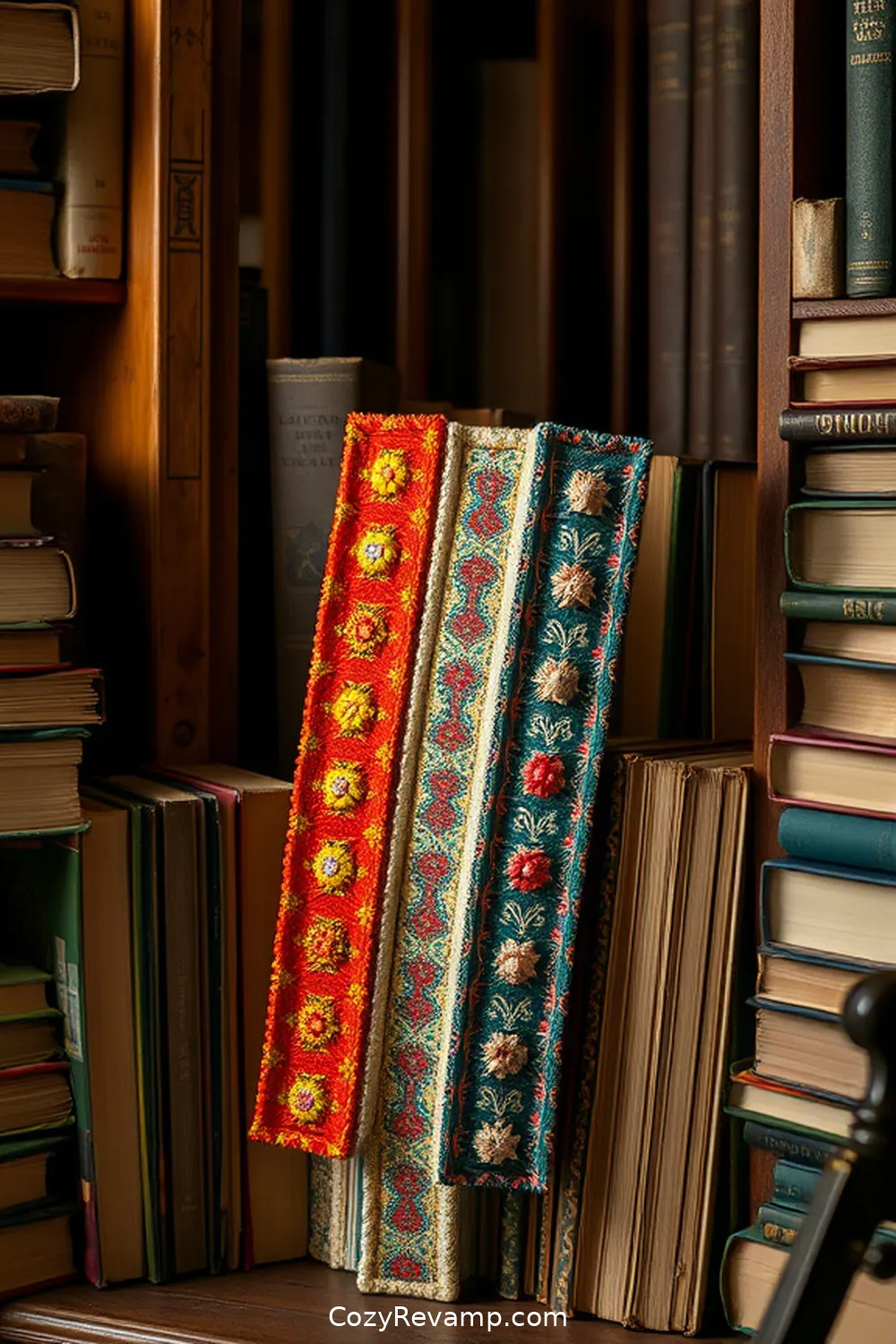 DIY Fabric Bookmarks for 18 Inspiring Ideas for a Rustic Library With Upcycled Fabric Material