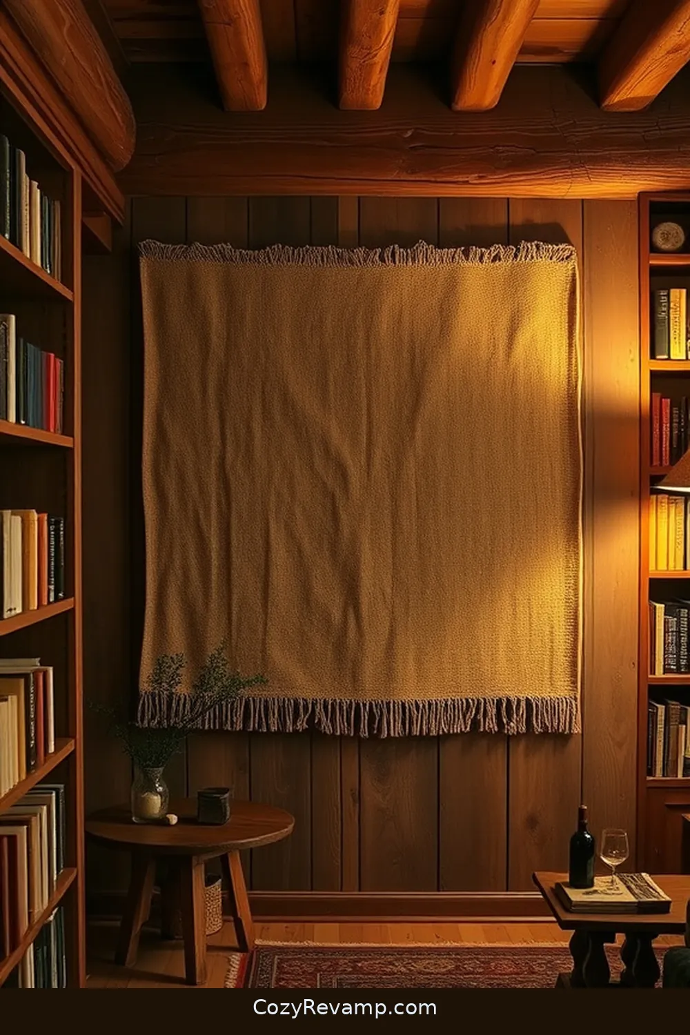 Fabric-Covered Bulletin Boards for 18 Inspiring Ideas for a Rustic Library With Upcycled Fabric Material