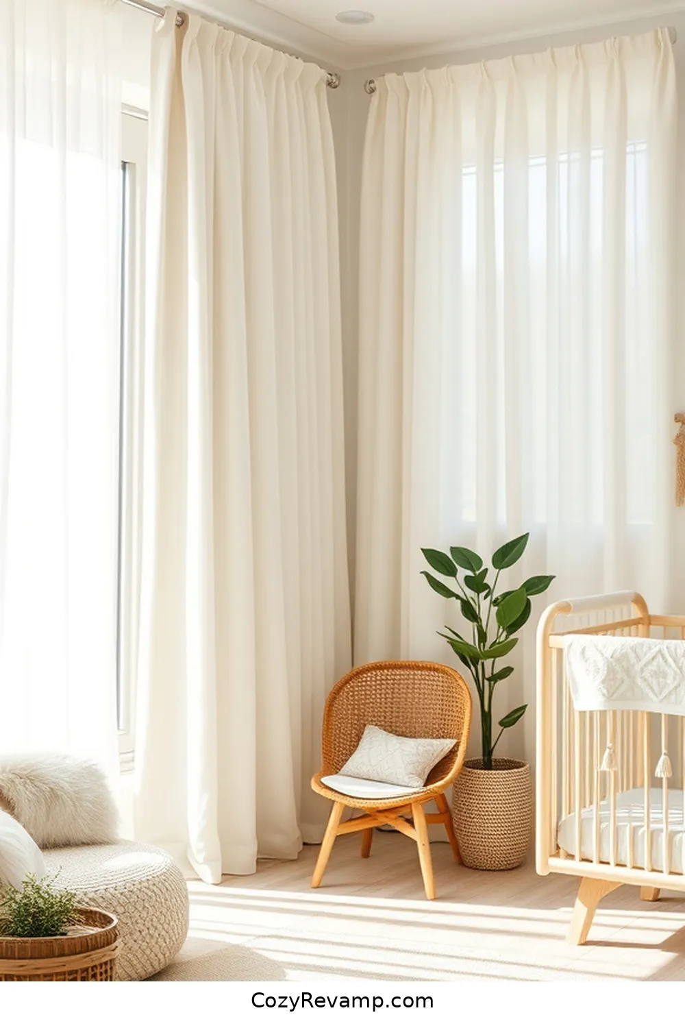 18 Must-Have Materials for a Scandinavian Nursery With Solar-Powered Lights 12 Natural Fiber Curtains for 18 Must-Have Materials for a Scandinavian Nursery With Solar-Powered Lights