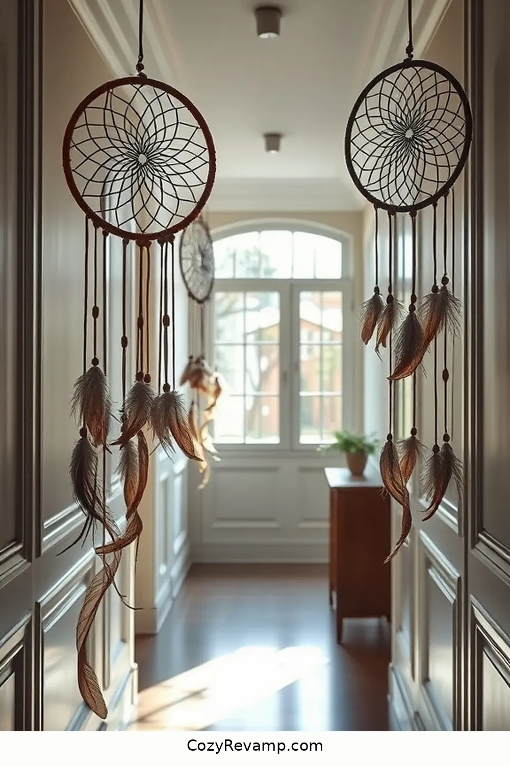 18 Stunning Bohemian Hallway Ideas Featuring Natural Fibers 11 10. Dreamcatchers Made With Natural Materials for 18 Stunning Bohemian Hallway Ideas Featuring Natural Fibers