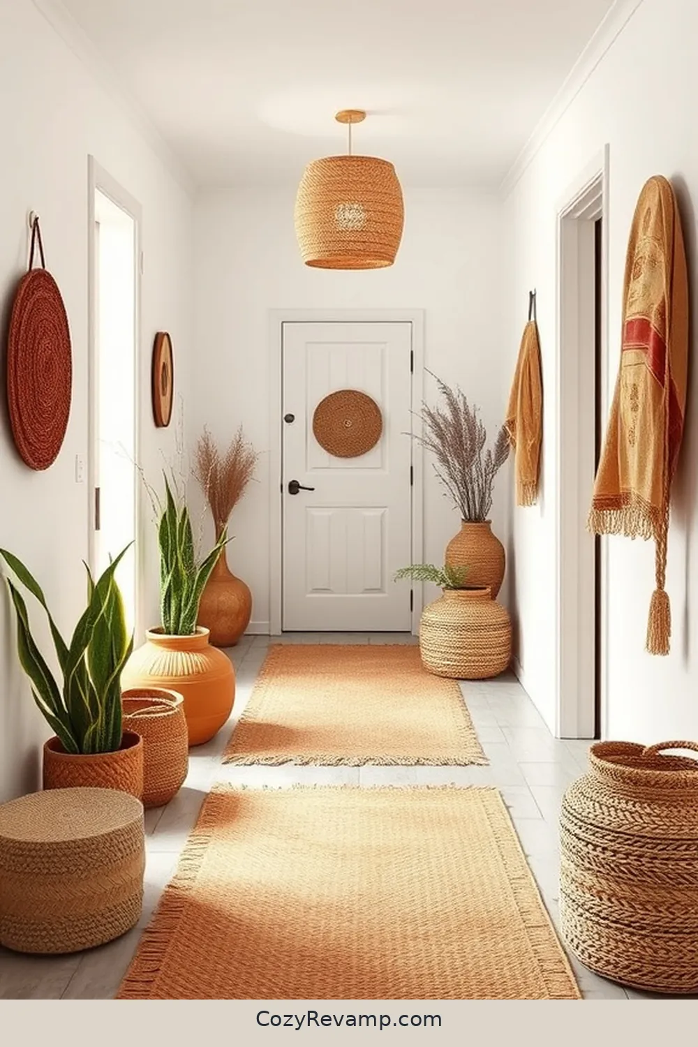 18 Stunning Bohemian Hallway Ideas Featuring Natural Fibers 15 14. Earthy Color Palettes to Compliment Fibers for 18 Stunning Bohemian Hallway Ideas Featuring Natural Fibers