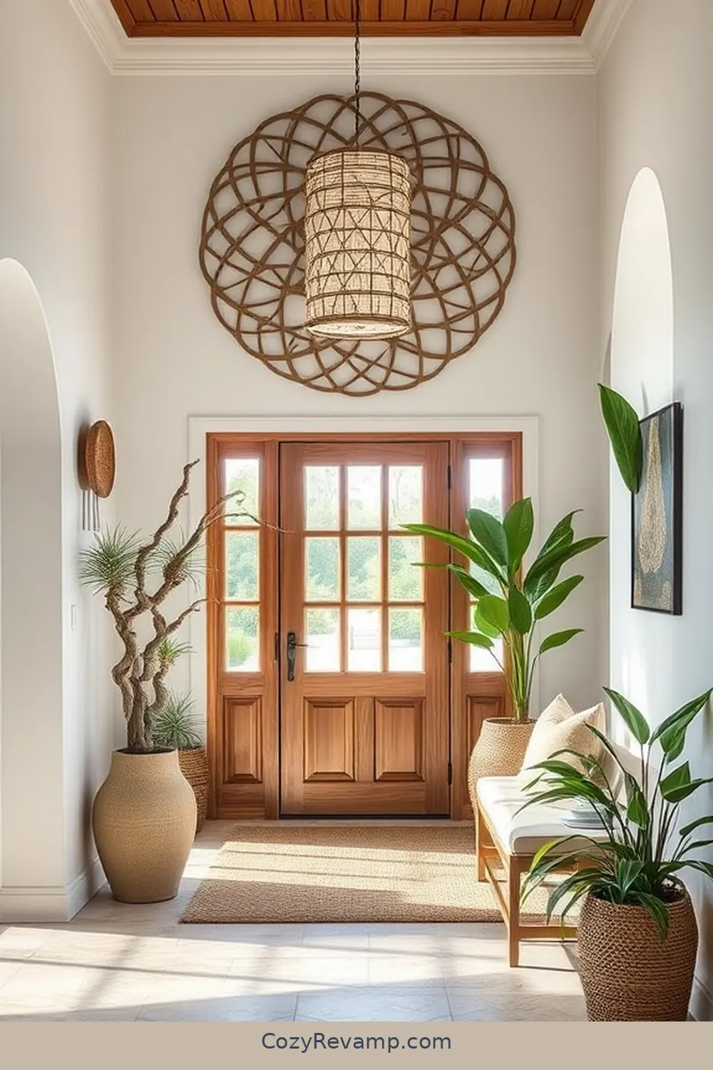 18 Stunning Coastal Entryways Featuring Bamboo Materials 17 Bamboo Art: Unique Focal Points for 18 Stunning Coastal Entryways Featuring Bamboo Materials