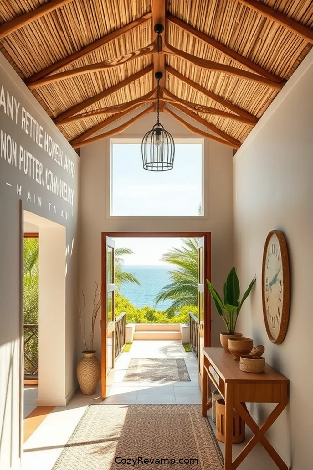 18 Stunning Coastal Entryways Featuring Bamboo Materials 13 Bamboo Ceilings: Elevating Entryway Aesthetics for 18 Stunning Coastal Entryways Featuring Bamboo Materials