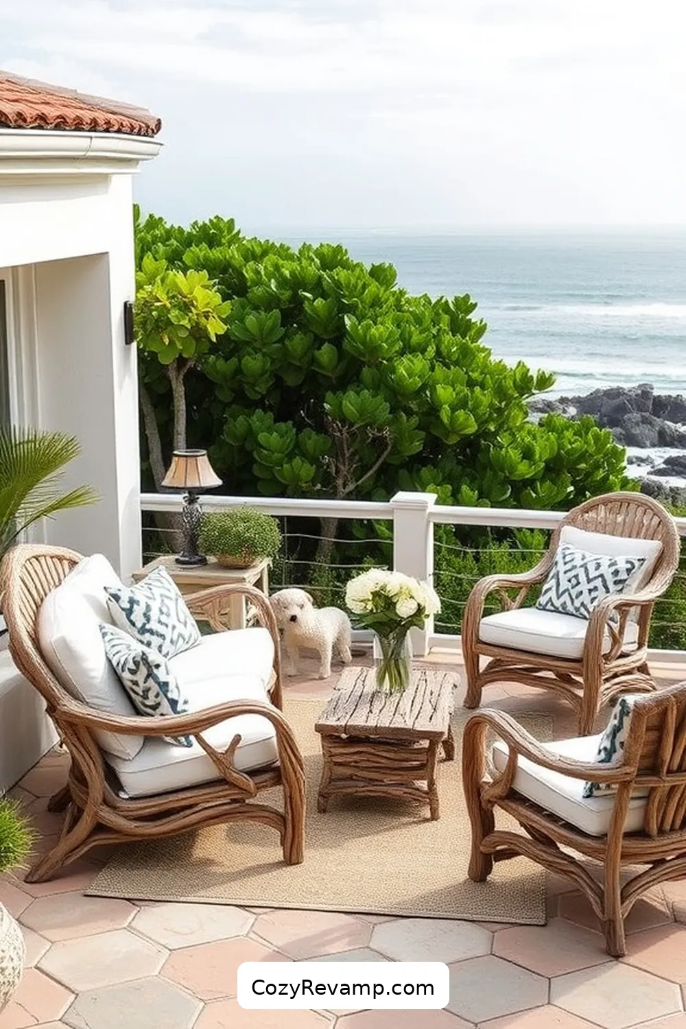 18 Stunning Ideas for a Coastal Outdoor Patio With Reclaimed Materials 2 Driftwood Furniture: Embracing Nature’s Artistry for 18 Stunning Ideas for a Coastal Outdoor Patio With Reclaimed Materials