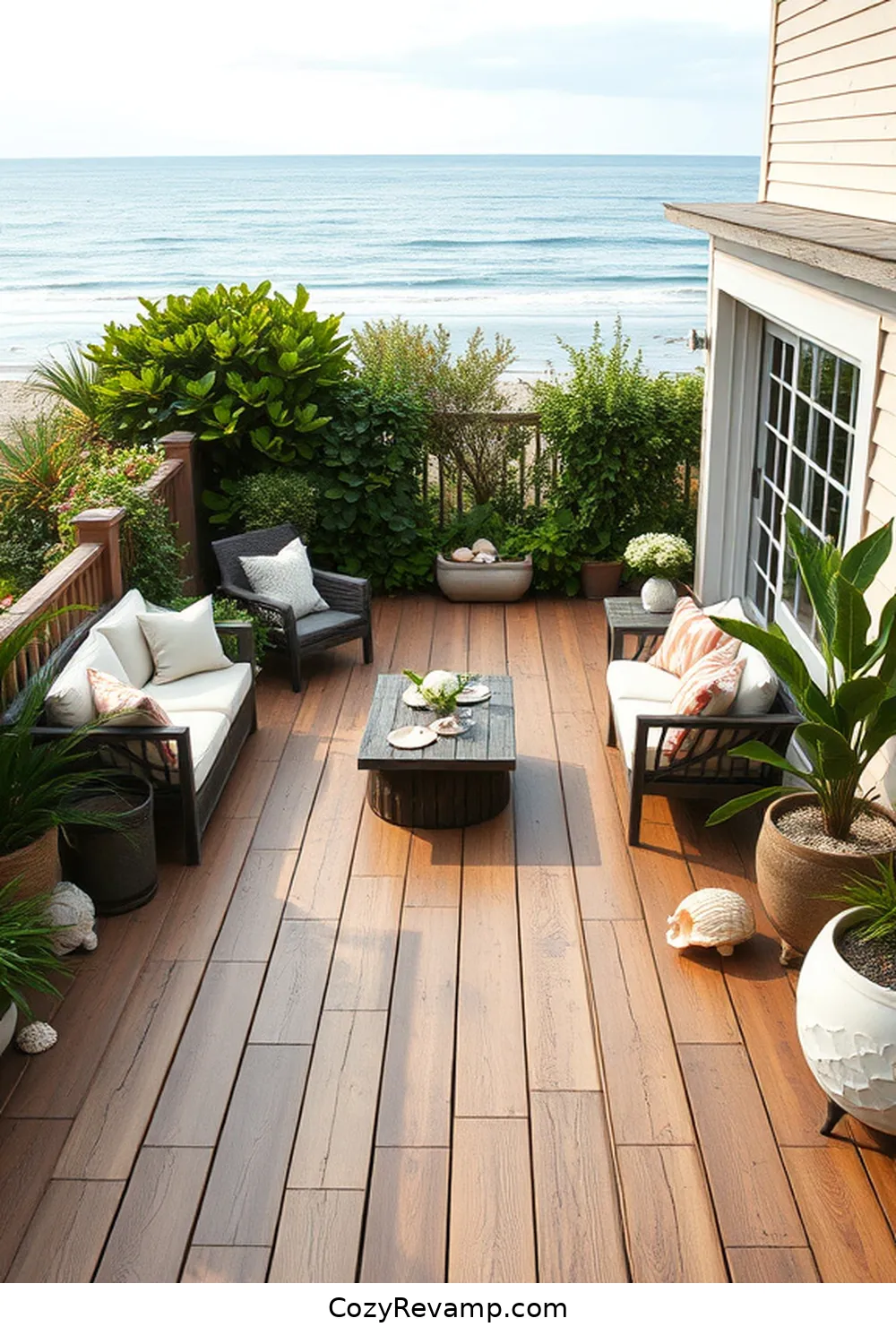 18 Stunning Ideas for a Coastal Outdoor Patio With Reclaimed Materials 3 Reclaimed Wood Decking: Sustainable Elegance for 18 Stunning Ideas for a Coastal Outdoor Patio With Reclaimed Materials