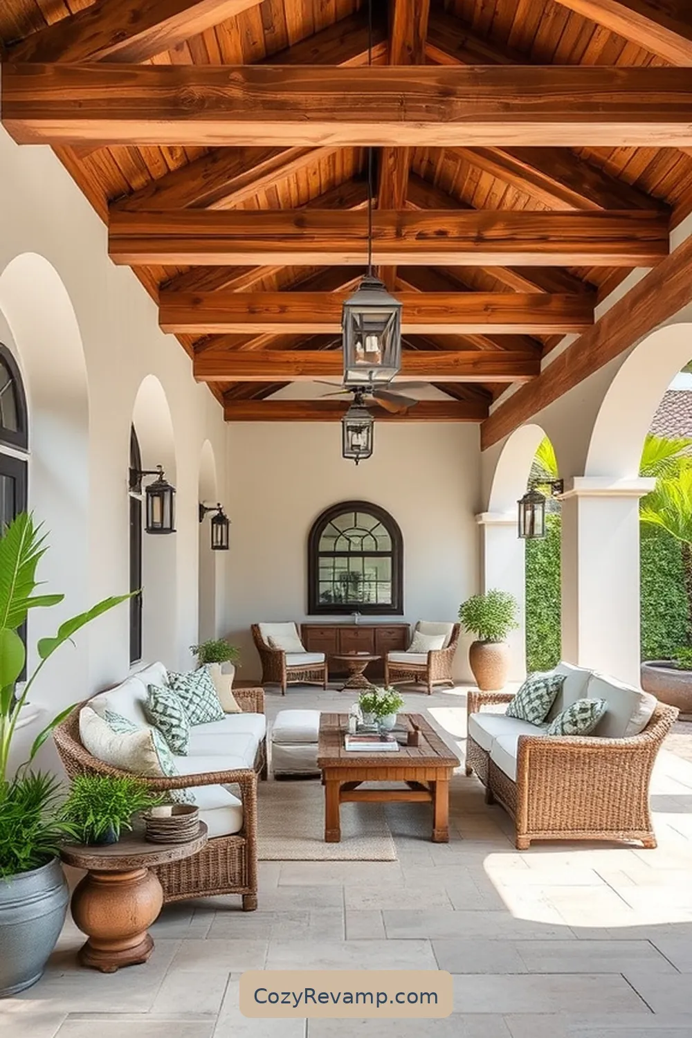 18 Stunning Ideas for a Coastal Outdoor Patio With Reclaimed Materials 18 Salvaged Wood Beams: Architectural Interest for 18 Stunning Ideas for a Coastal Outdoor Patio With Reclaimed Materials
