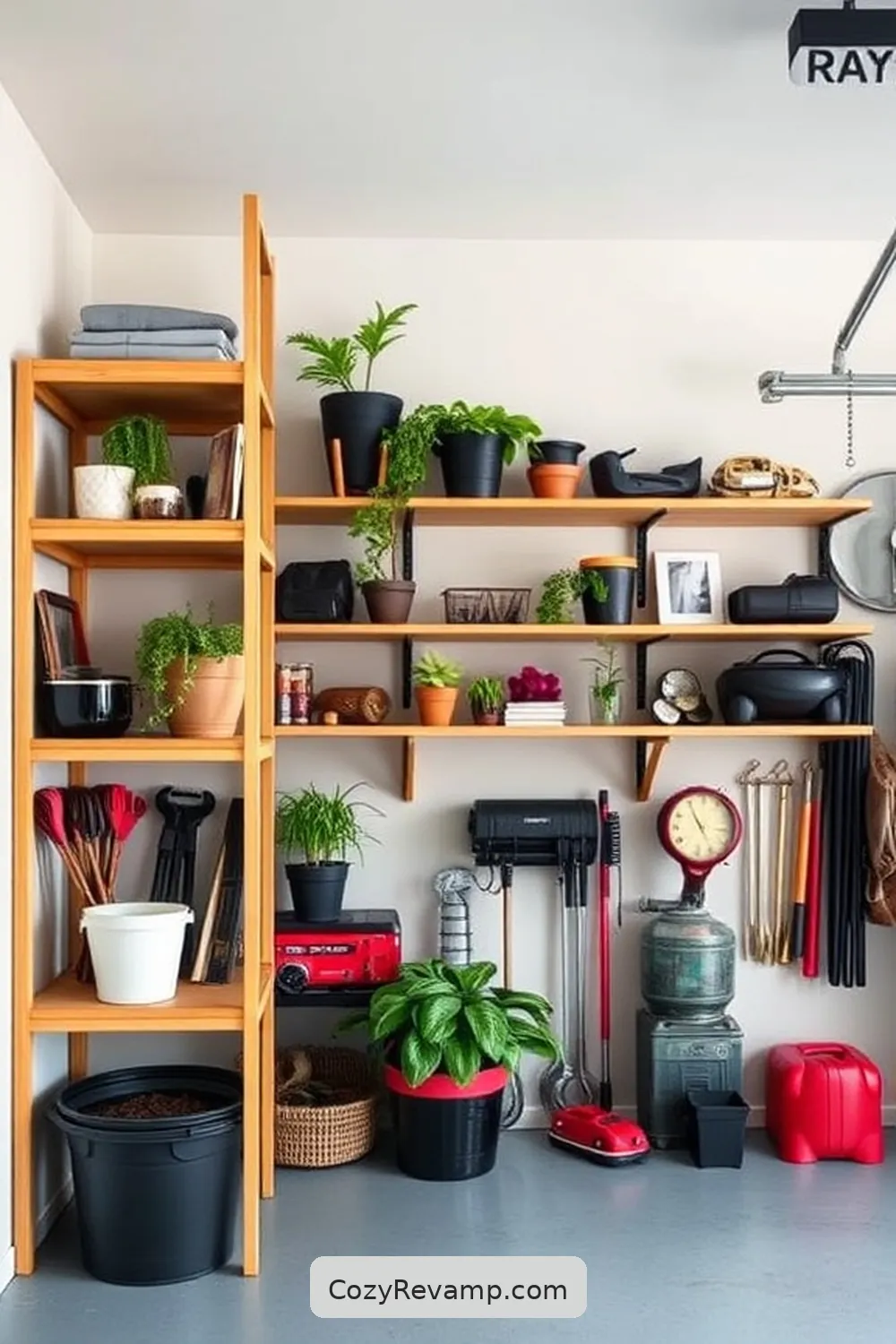 18 Stunning Minimalist Garage Ideas Using Bamboo Material 2 Bamboo Shelving Units for Organized Storage for 18 Stunning Minimalist Garage Ideas Using Bamboo Material