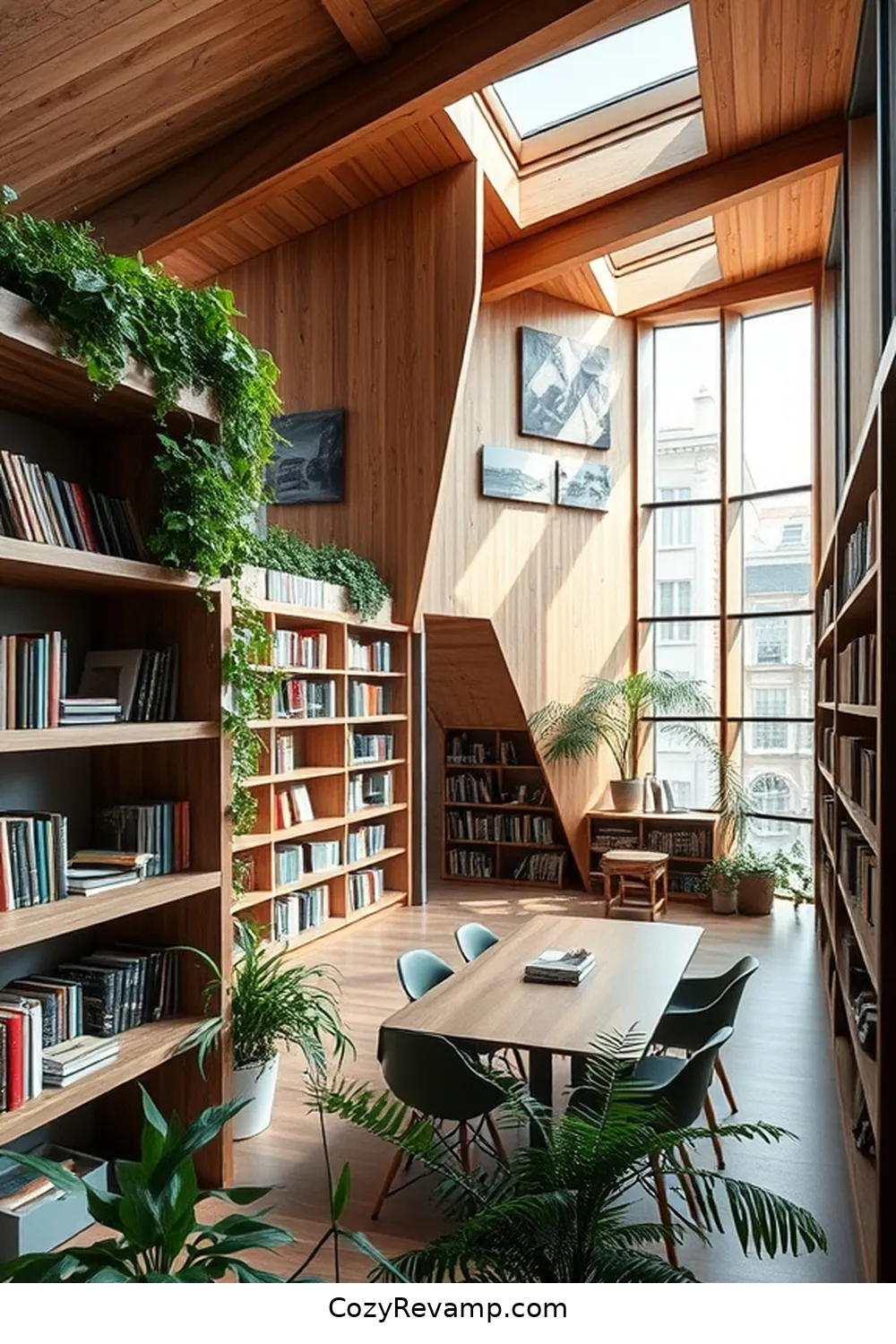 The Artistic Library in Berlin for 18 Stunning Minimalist Libraries With Reclaimed Materials