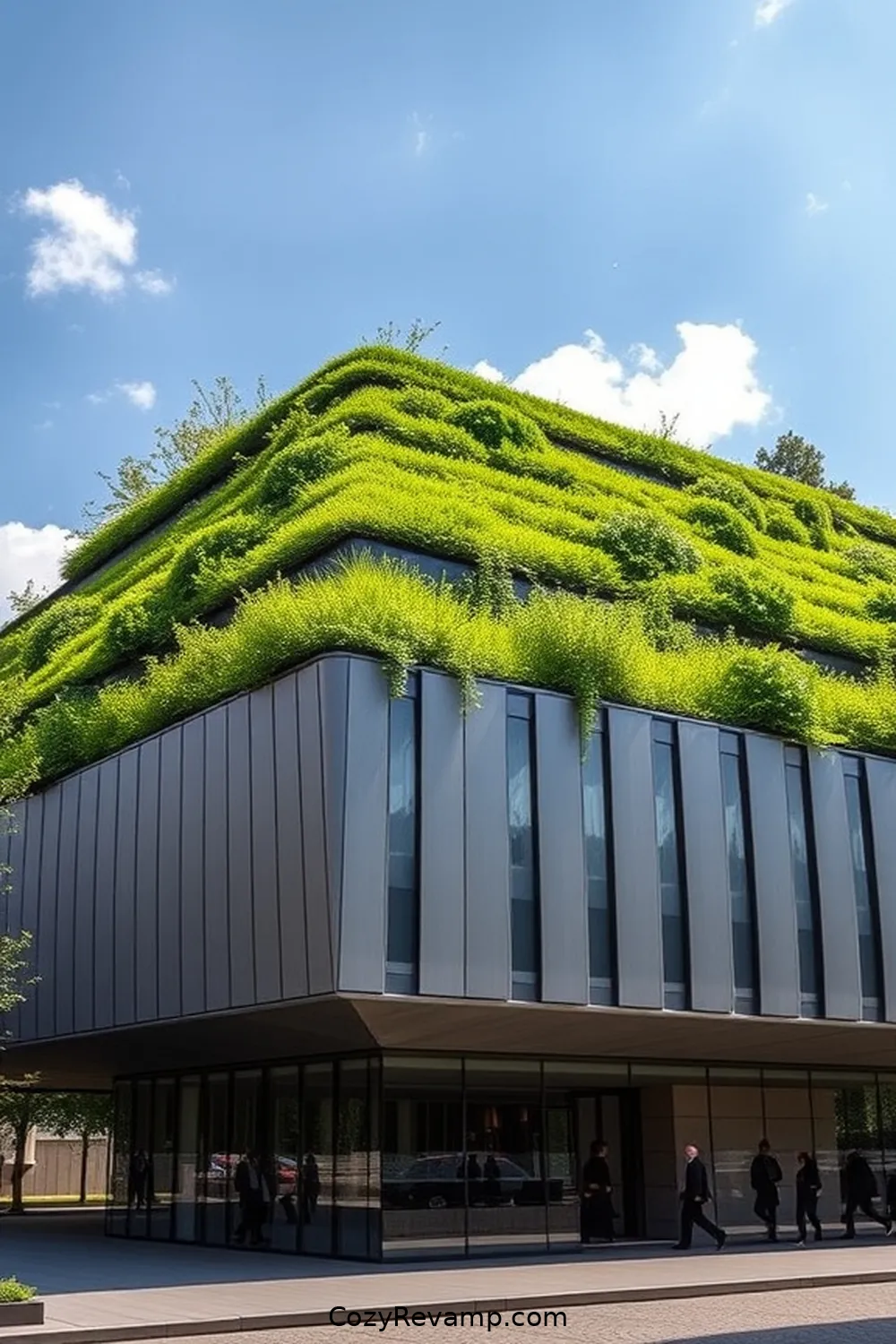 The Green Roof Library in Copenhagen for 18 Stunning Minimalist Libraries With Reclaimed Materials