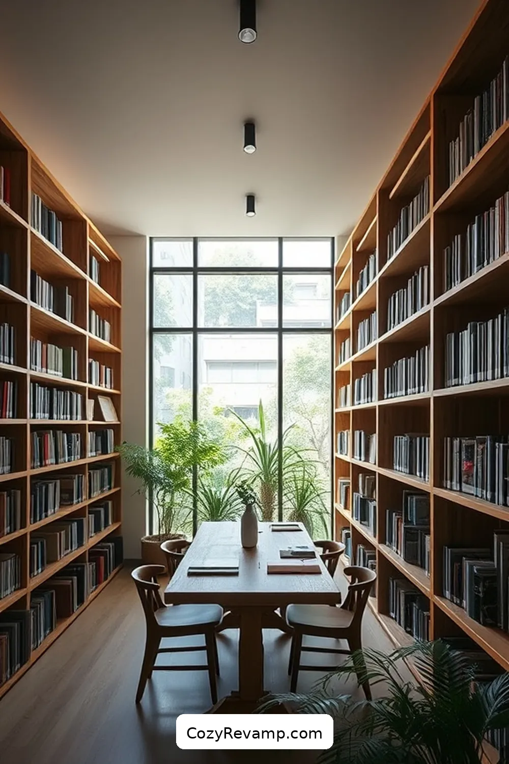 The Minimalist Book Haven in Tokyo for 18 Stunning Minimalist Libraries With Reclaimed Materials