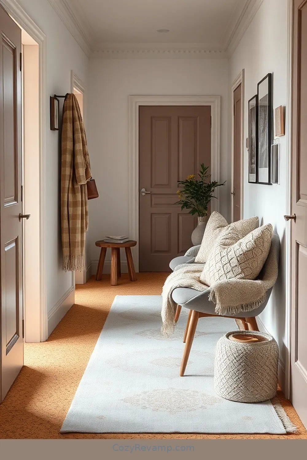 18 Stunning Scandinavian Hallways Featuring Cork Material 11 Layered Textures: Mixing Cork With Fabrics for 18 Stunning Scandinavian Hallways Featuring Cork Material