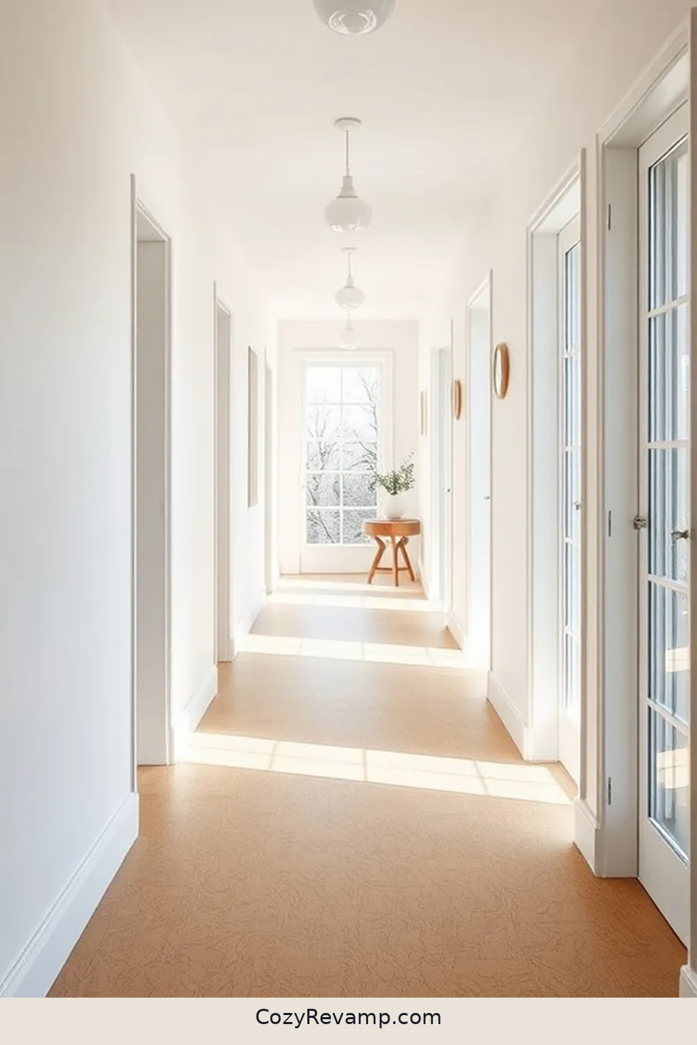 18 Stunning Scandinavian Hallways Featuring Cork Material 3 Natural Textures: Warmth of Cork Against White Walls for 18 Stunning Scandinavian Hallways Featuring Cork Material