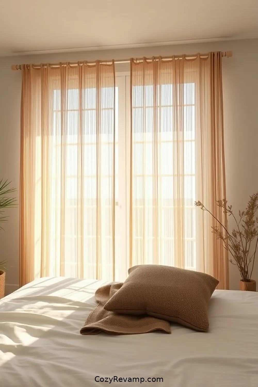 Bamboo Curtains for Natural Light for 18 Ways to Design a Minimalist Bedroom With Bamboo Material