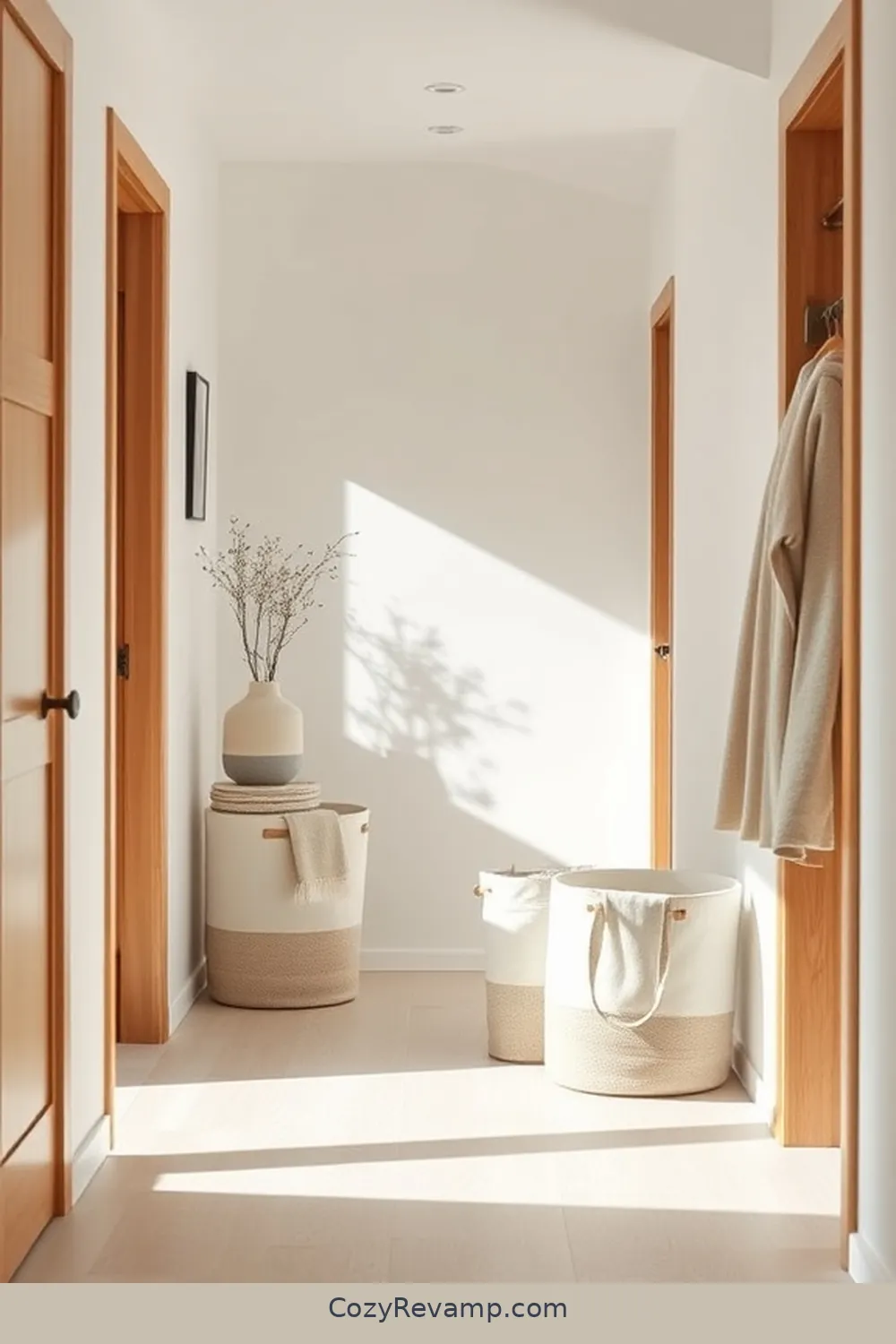 18 Ways to Design a Minimalist Hallway With Organic Cotton Material 5 Opt for Organic Cotton Storage Bins for Clutter-Free Spaces for 18 Ways to Design a Minimalist Hallway With Organic Cotton Material