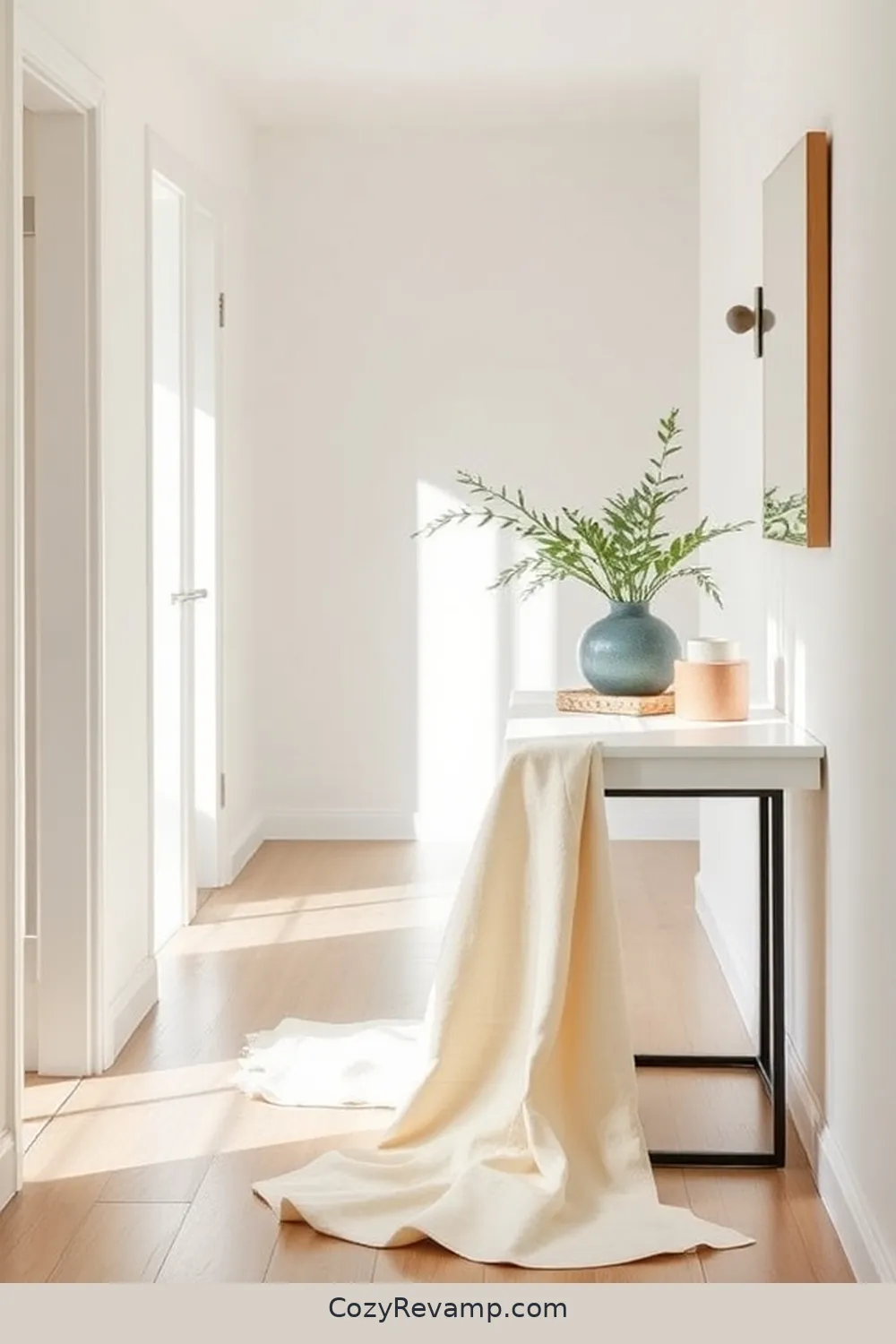18 Ways to Design a Minimalist Hallway With Organic Cotton Material 11 Use Organic Cotton Table Runners for Decorative Touches for 18 Ways to Design a Minimalist Hallway With Organic Cotton Material