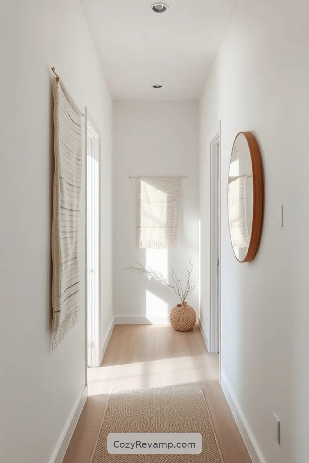 18 Ways to Design a Minimalist Hallway With Organic Cotton Material 3 Use Organic Cotton Wall Hangings for Texture for 18 Ways to Design a Minimalist Hallway With Organic Cotton Material