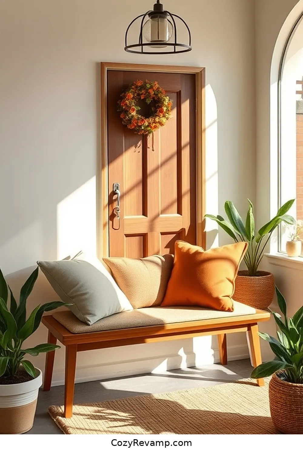 18 Ways to Style Your Mid-Century Modern Entryway With Organic Cotton Material 4 Cozy Organic Cotton Cushions for Seating for 18 Ways to Style Your Mid-Century Modern Entryway With Organic Cotton Material