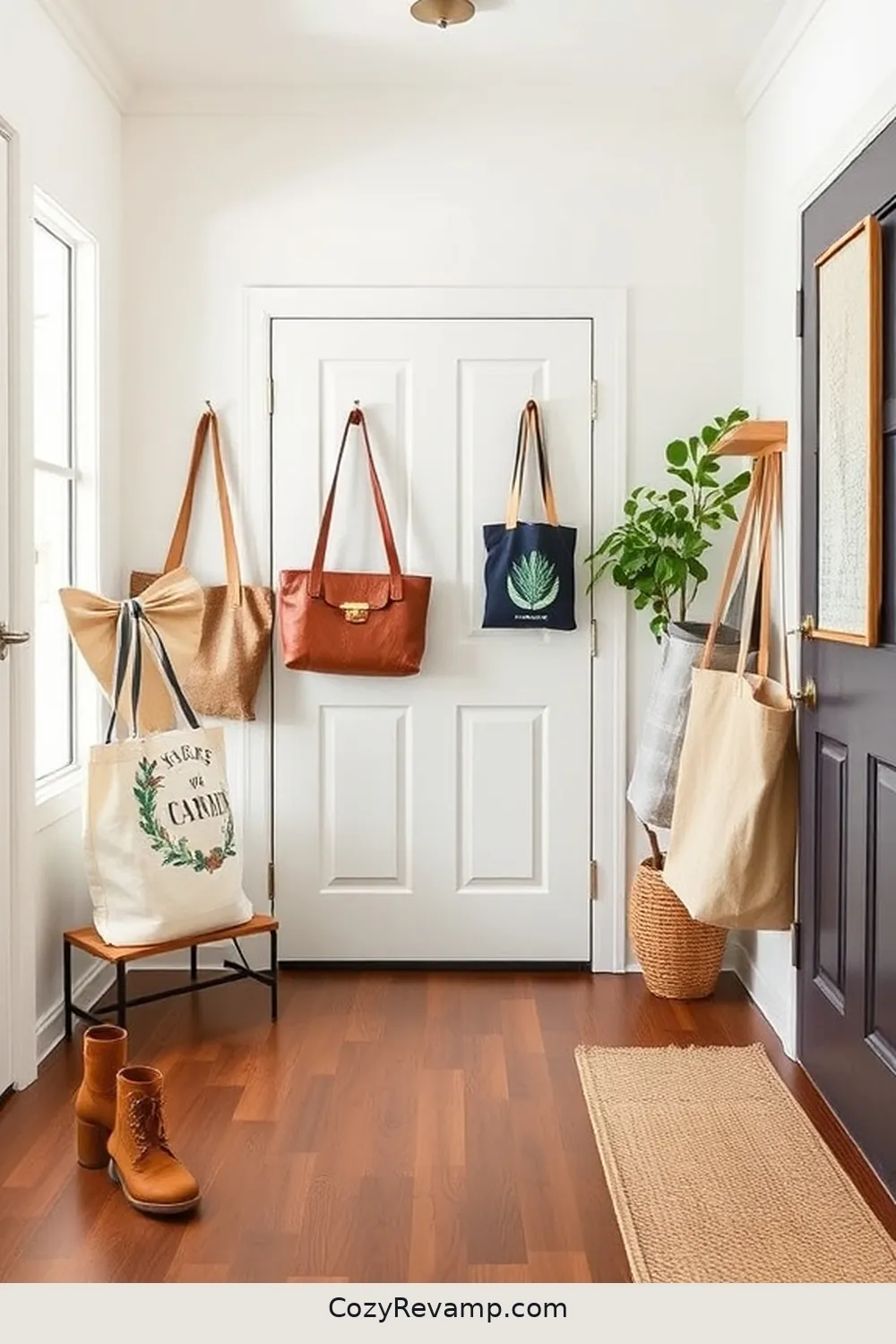 18 Ways to Style Your Mid-Century Modern Entryway With Organic Cotton Material 15 Decorative Organic Cotton Tote Bags for 18 Ways to Style Your Mid-Century Modern Entryway With Organic Cotton Material