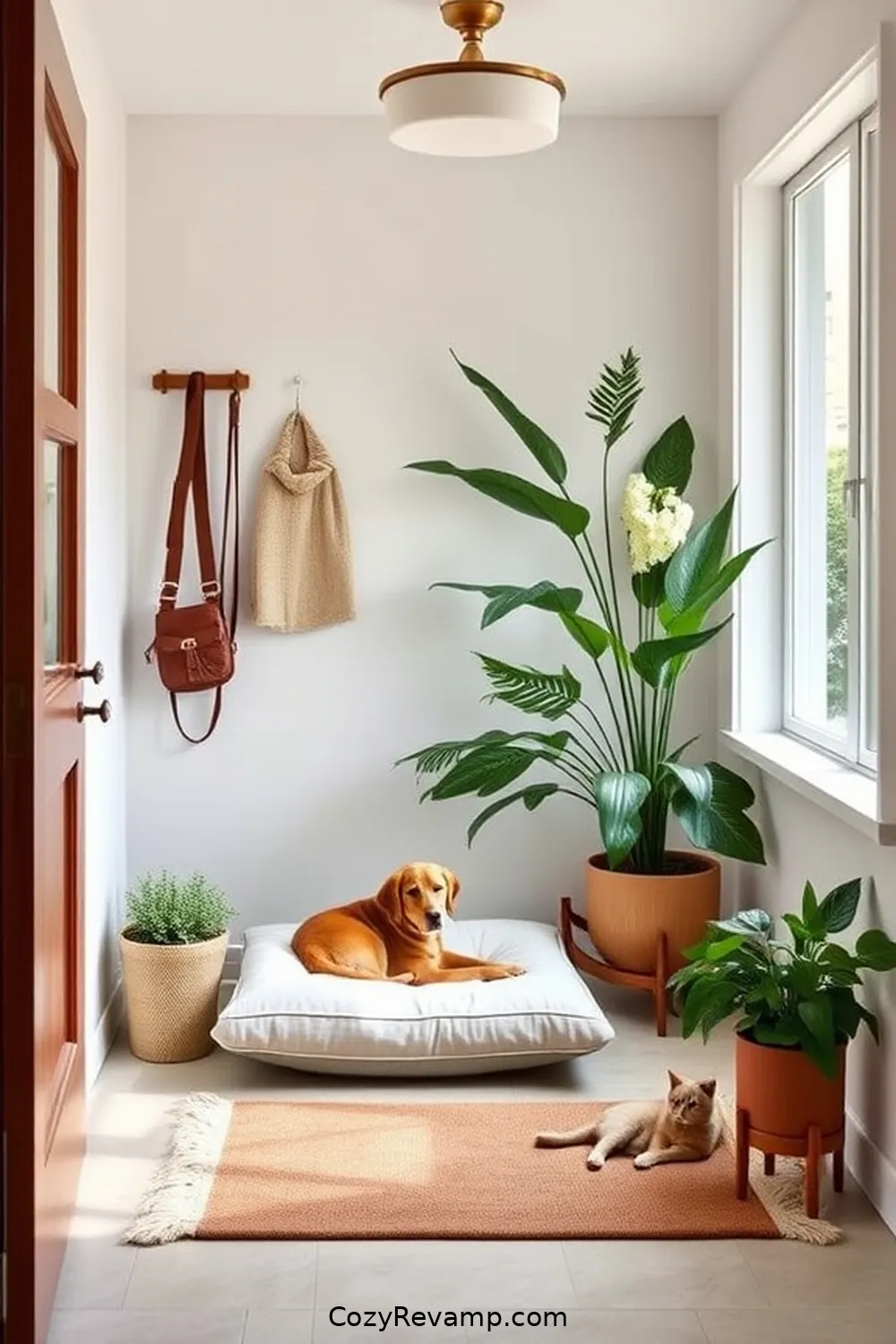 18 Ways to Style Your Mid-Century Modern Entryway With Organic Cotton Material 16 Organic Cotton Pet Accessories for Animal Lovers for 18 Ways to Style Your Mid-Century Modern Entryway With Organic Cotton Material