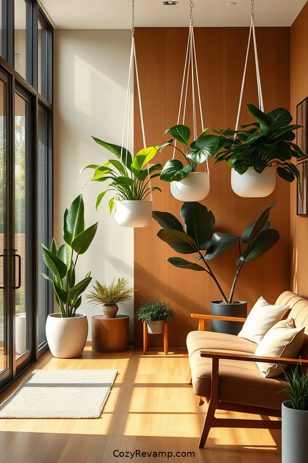 18 Ways to Style Your Mid-Century Modern Entryway With Organic Cotton Material 18 Organic Cotton Plant Hangers for Greenery for 18 Ways to Style Your Mid-Century Modern Entryway With Organic Cotton Material