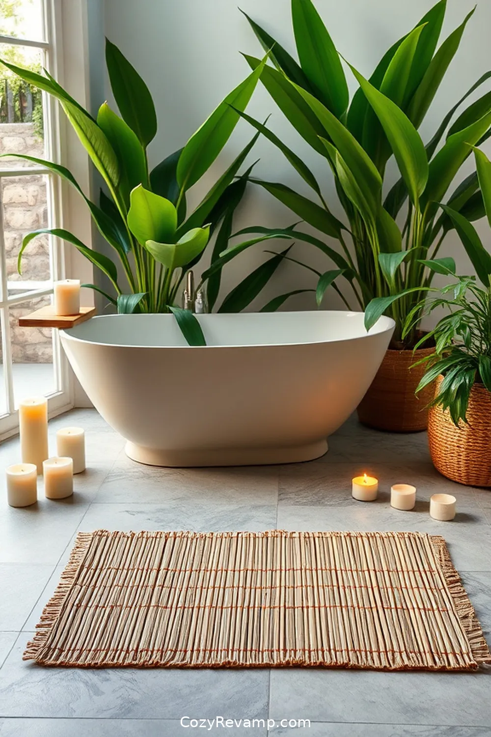 Bamboo Bath Mat for 18 Ways to Use Bamboo Material in Your Bohemian Bathroom